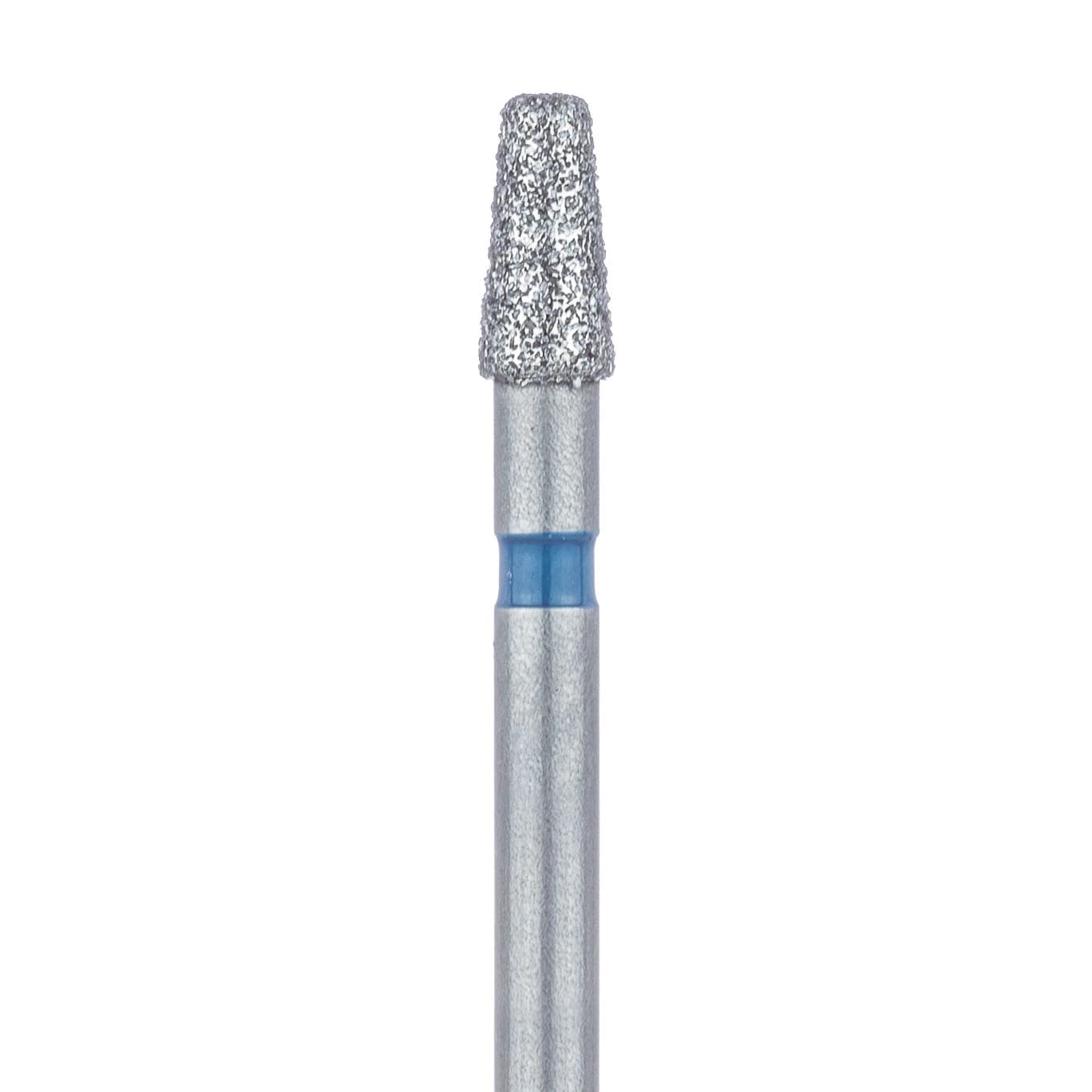 Meisinger Multi-Use Diamond Bur, FG, Tapered Round Edge, #845R, 2.1 mm, Medium Grit, Blue Ring, 5/Pk, 845R-021-FG - Meisinger Multi-Use Diamond Burs, FG, Tapered Round Edge, # 845R, 2.1 mm, Medium, Blue, 5/Pk, 845R-021-FG - Image 1