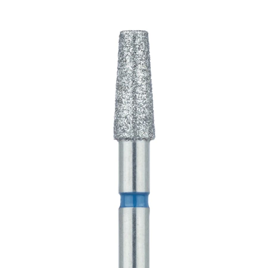 Meisinger 847-033 Medium Diamond Bur, Long Flat End Tapered, HP, 3.3 mm, 2/Pack - #847-033 Medium Diamond Bur Long Flat End Tapered HP Pack of 2 - Image 1