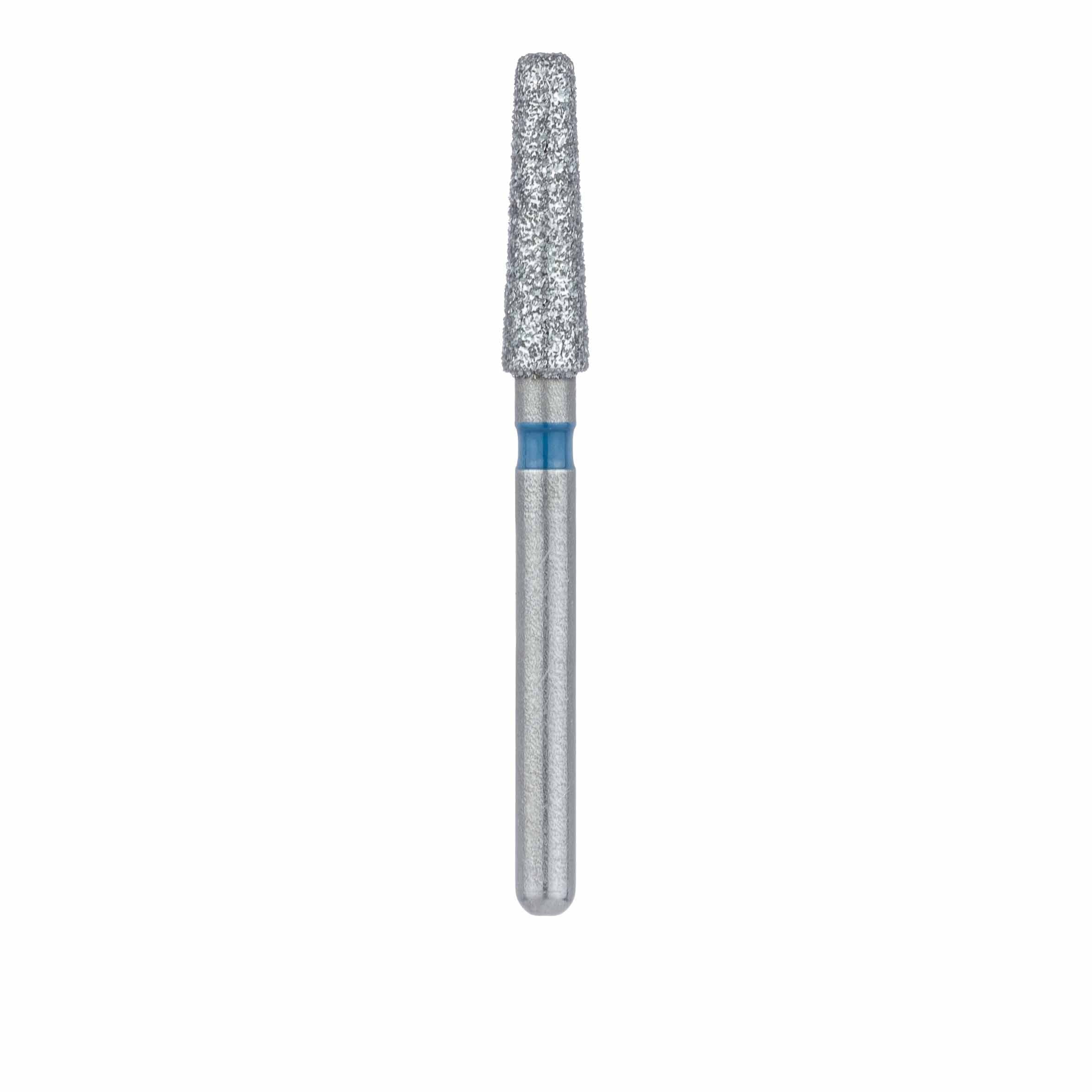 Meisinger 847R-023-FG Multi-Use Diamond Bur, Medium Grit, Blue Ring, Round Edge Tapered, Friction Grip, 2.3 mm Head, 5/Pk thumbnail 2