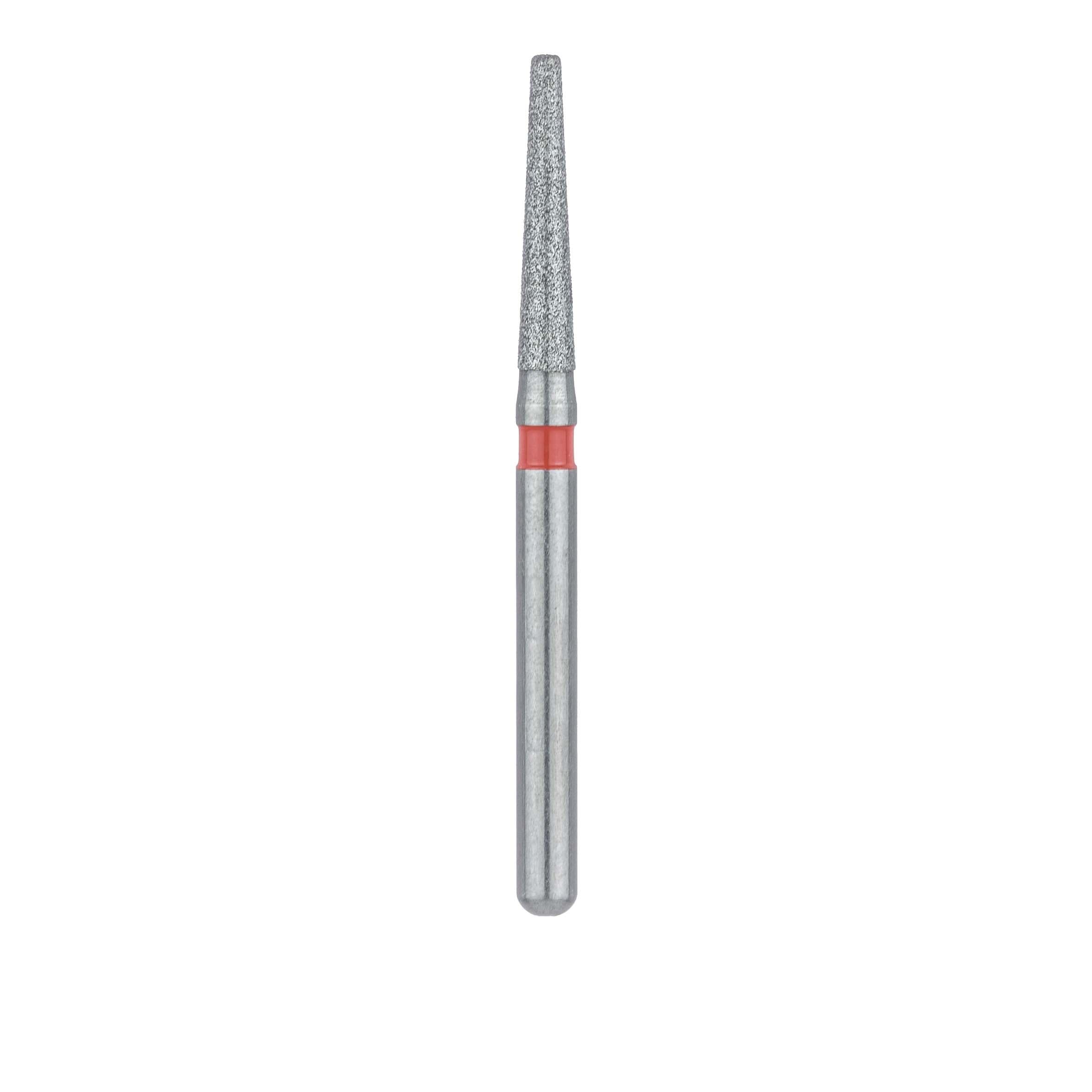 Meisinger FG #847RF-016 Fine Diamond Bur, Round Edge Tapered (Modified Shoulder), 1.6mm Head, 8mm Working Length, Friction Grip, 5/Pk thumbnail 2