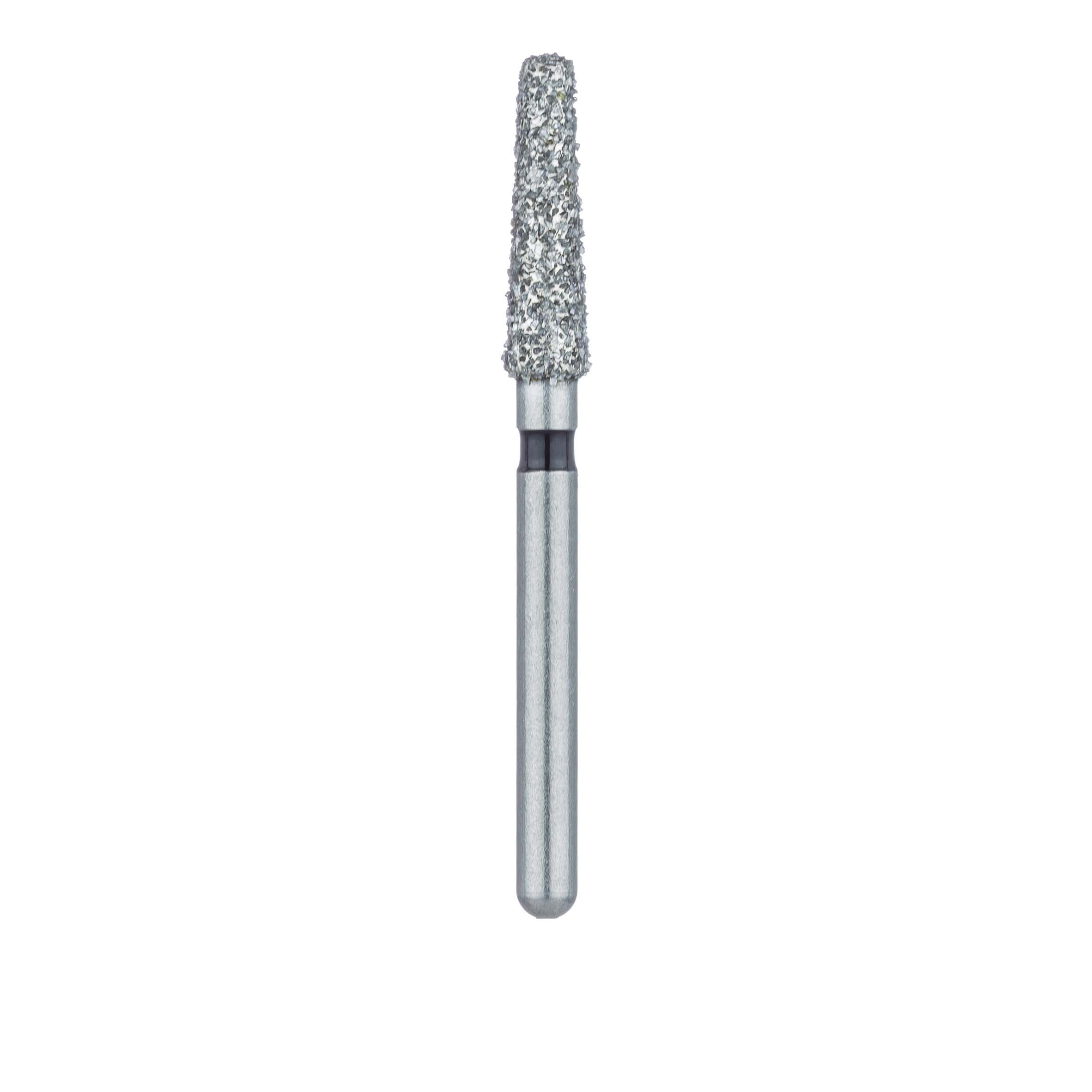 Meisinger FG Diamond Bur, Super Coarse (Black), Round Edge Tapered, 2.3mm Head, 8mm Working Length, 5/Pk, 847RH-023 thumbnail 2