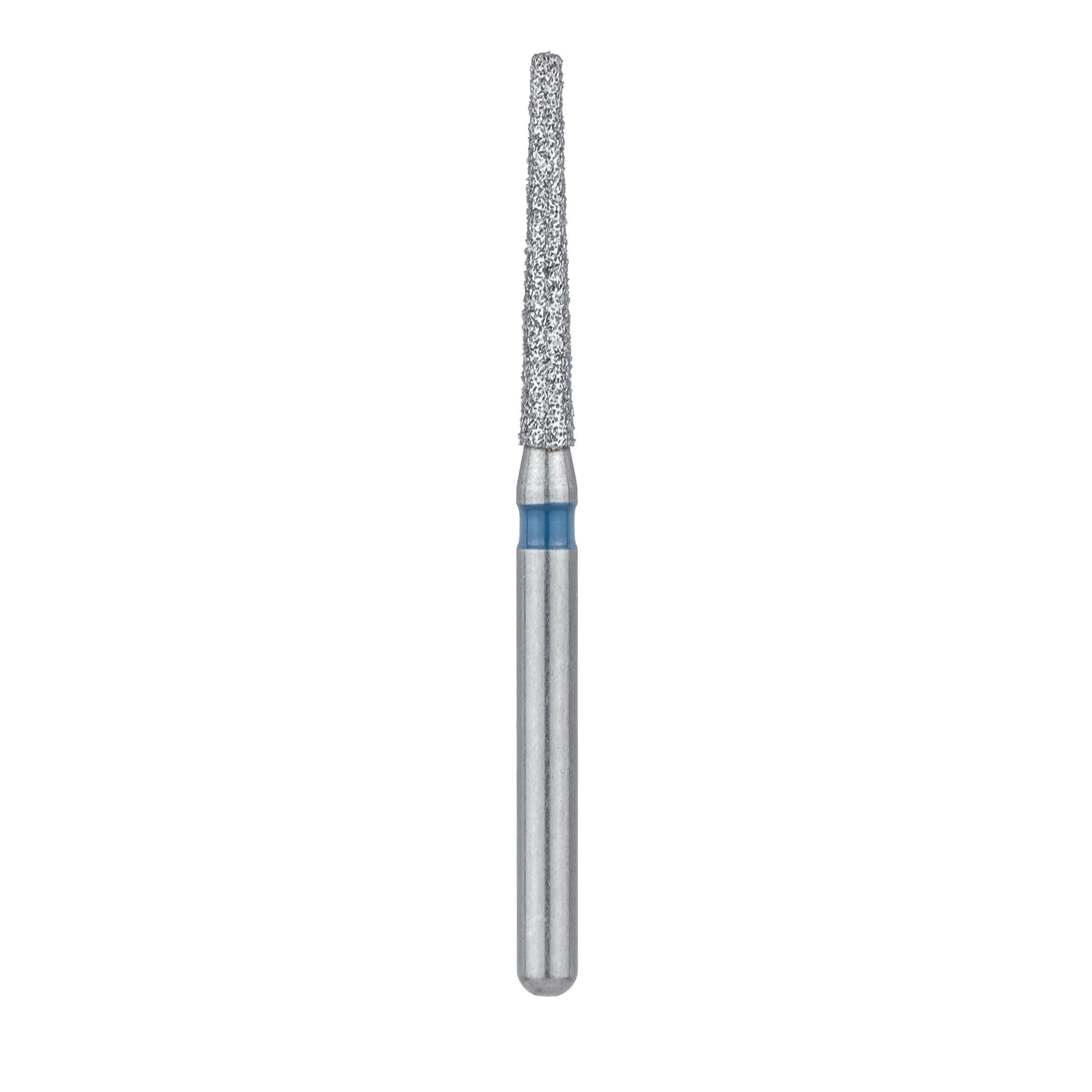 Meisinger 848-014-FG Diamond Bur, Medium Grit, Flat End Taper, 1.4 mm Head Diameter, 10 mm Working Length, Friction Grip, 5/Pack thumbnail 2