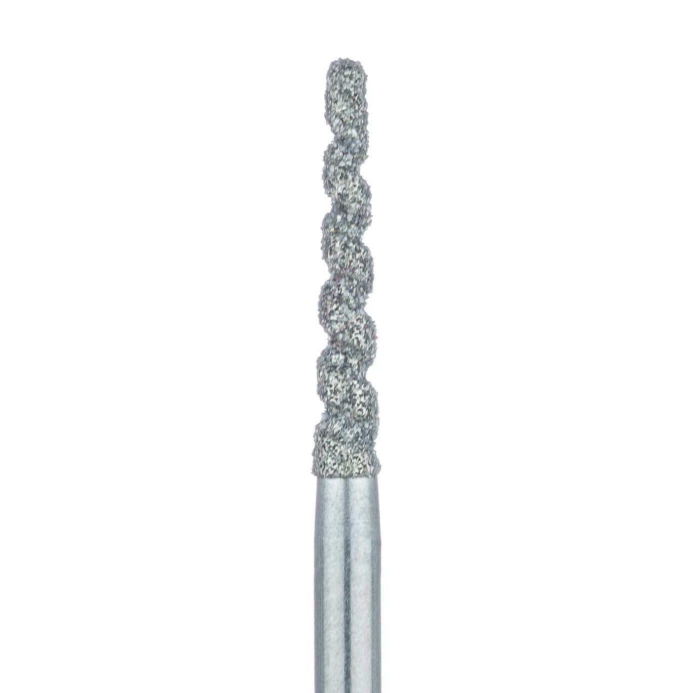 Meisinger 848D-016-FG Diamond Bur, Medium Grit, Round Edge Tapered, Extra Long, Friction Grip, 1.6 mm Diameter, 5/Pack - #848D-016 Medium Cool and Efficient Diamond Bur Extra Long Round Edge Tapered FG Pack of 5 - Image 1