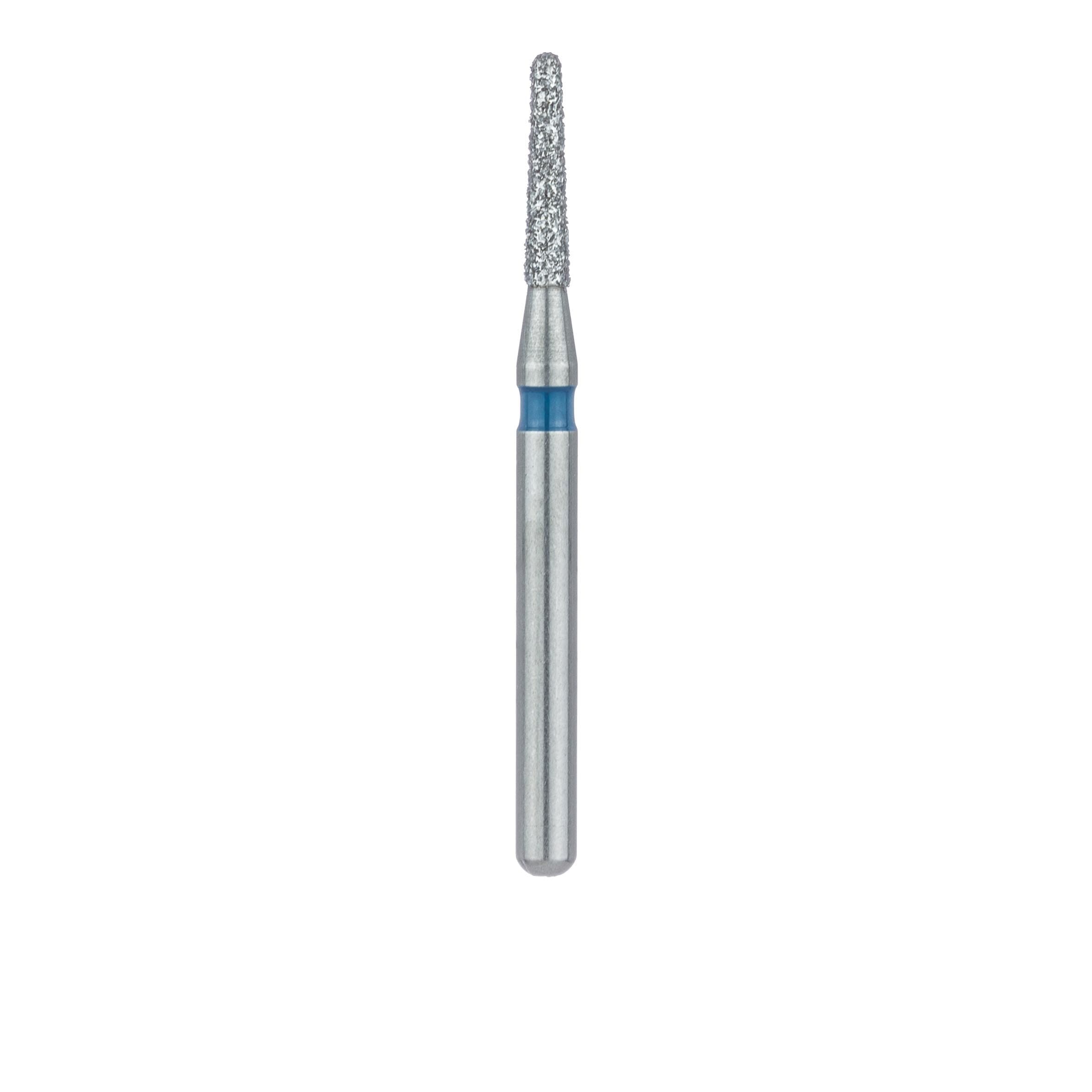 Meisinger 849-012-FG Multi-Use Diamond Bur, Round End Tapered, Medium Grit (Blue Ring), 1.2 mm Head Diameter, 6.0 mm Head Length, Friction Grip, 5/Pack thumbnail 2