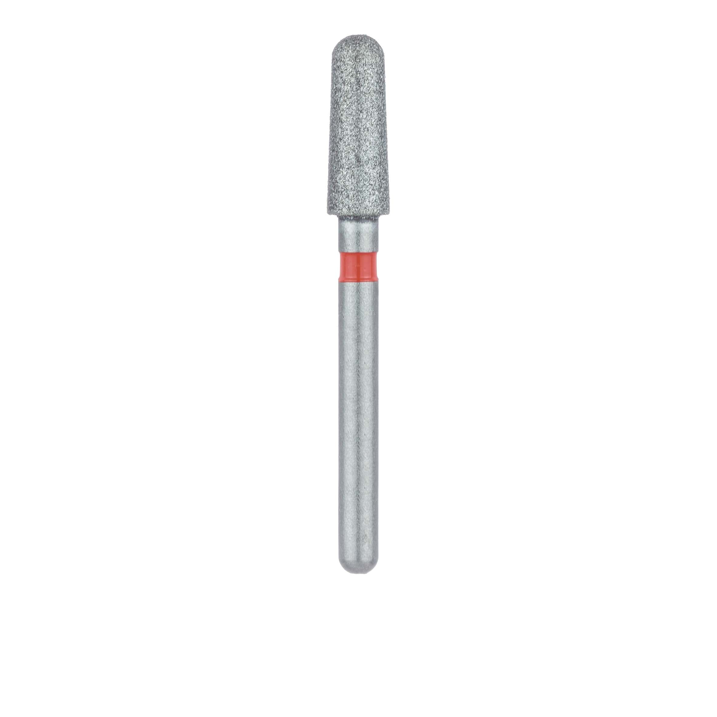 Meisinger 849F-025-FG Fine Diamond Bur, Round End Taper, Friction Grip, 2.5 mm Head, 7 mm Working Length, Red Ring, 5/Pk thumbnail 2