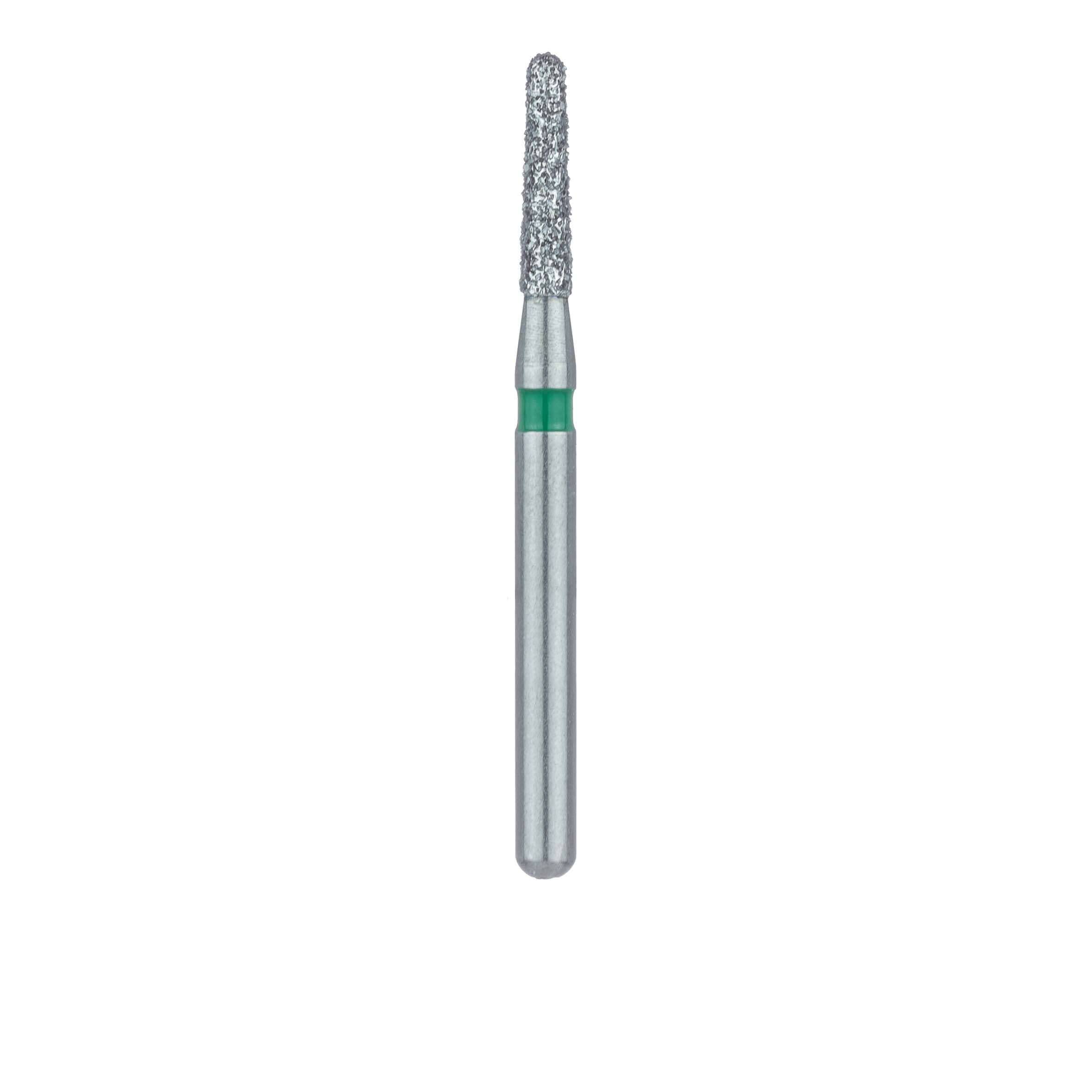 Meisinger 849G-014-FG Coarse Diamond Bur, Round End Taper (Chamfer), Friction Grip, 1.4 mm Diameter, 6 mm Working Length, 5/Pack thumbnail 2