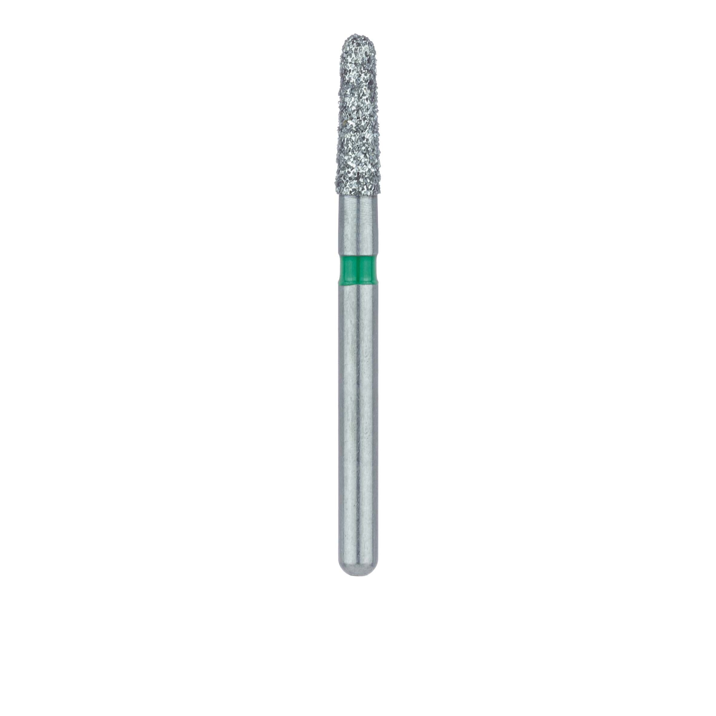 Meisinger Multi-Use Diamond Bur, Friction Grip, Round-End Taper Chamfer, 849G, 1.8 mm, Coarse, Green, 5/Pk, 849G-018-FG thumbnail 2