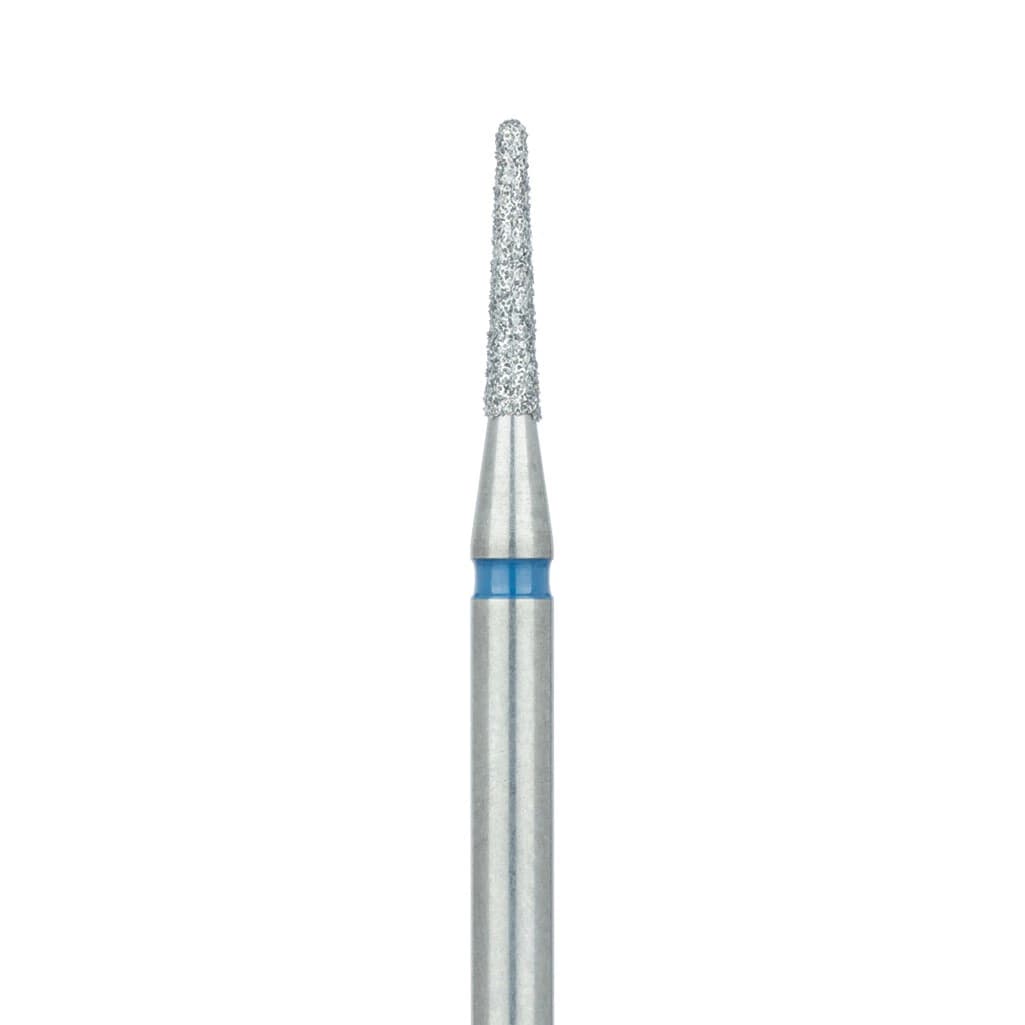 Meisinger 850-016-HP Diamond Bur, Round End Tapered (Chamfer), Medium Grit, 1.6 mm Diameter, 8 mm Working Length, HP Shank, 5/Pack - Meisinger Diamonds 850-016-HP Medium 5/Pk - Image 1