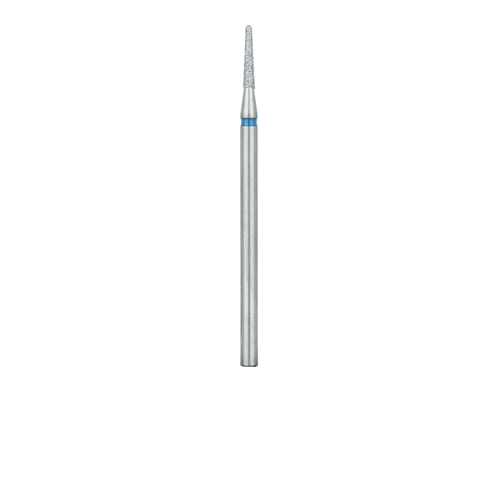 Meisinger 850-016-HP Diamond Bur, Round End Tapered (Chamfer), Medium Grit, 1.6 mm Diameter, 8 mm Working Length, HP Shank, 5/Pack thumbnail 2