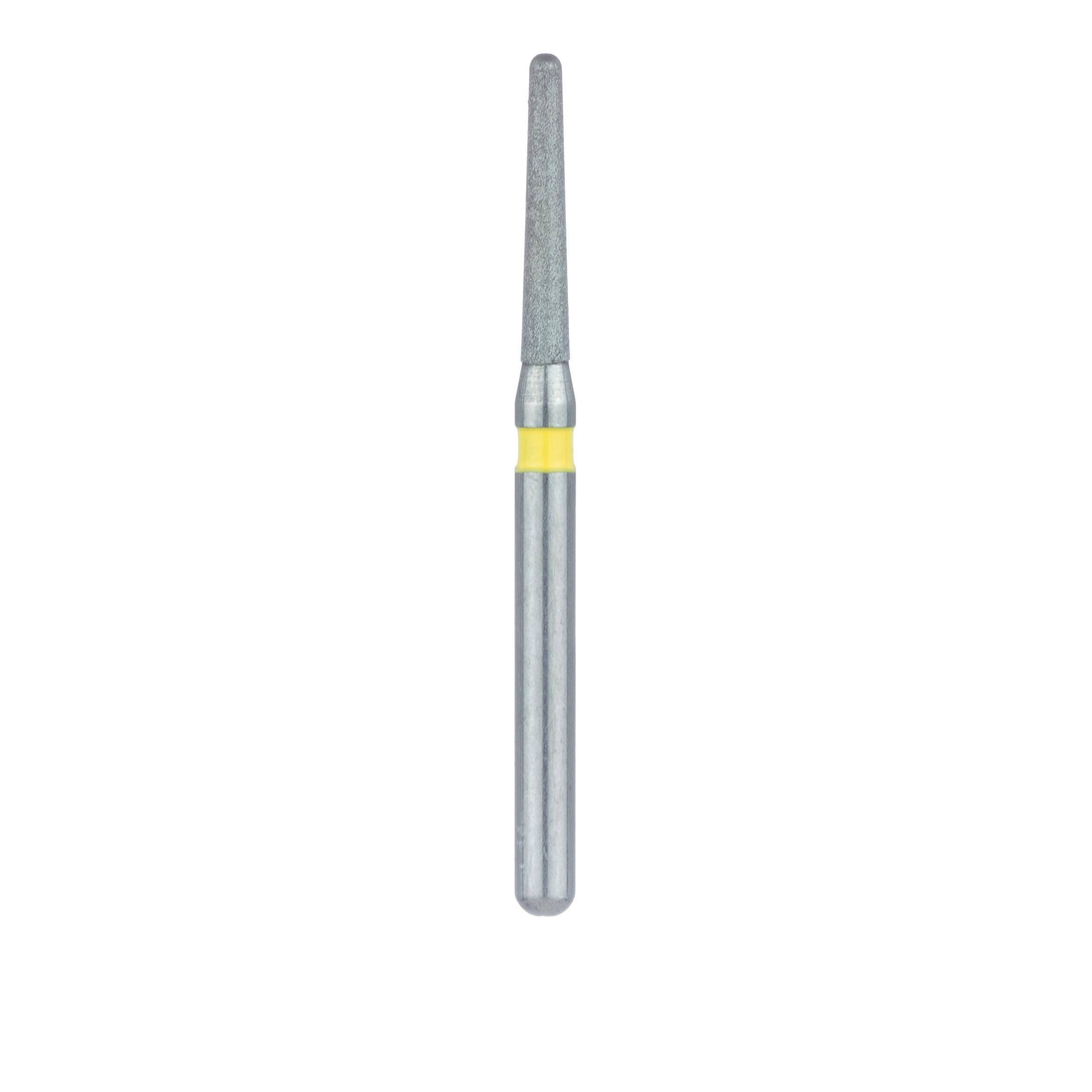 Meisinger 850C-012-FG Extra Fine Diamond Bur, Round End Tapered Chamfer, Friction Grip, 1.2 mm, 5/Pk thumbnail 2