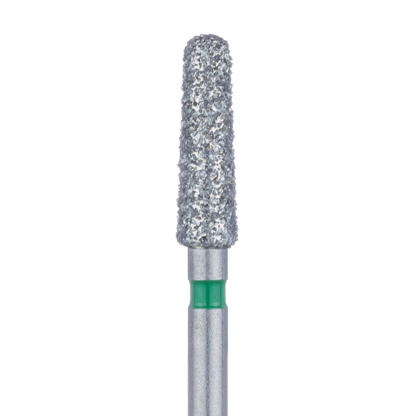 Meisinger 850G-025 FG Coarse Diamond Bur, Round End Taper (Chamfer), 2.5 mm Head, Green, 5/Pk - Meisinger Diamonds 2.5mm Coarse Round End Taper FG 850G-025 5Pk - Image 1