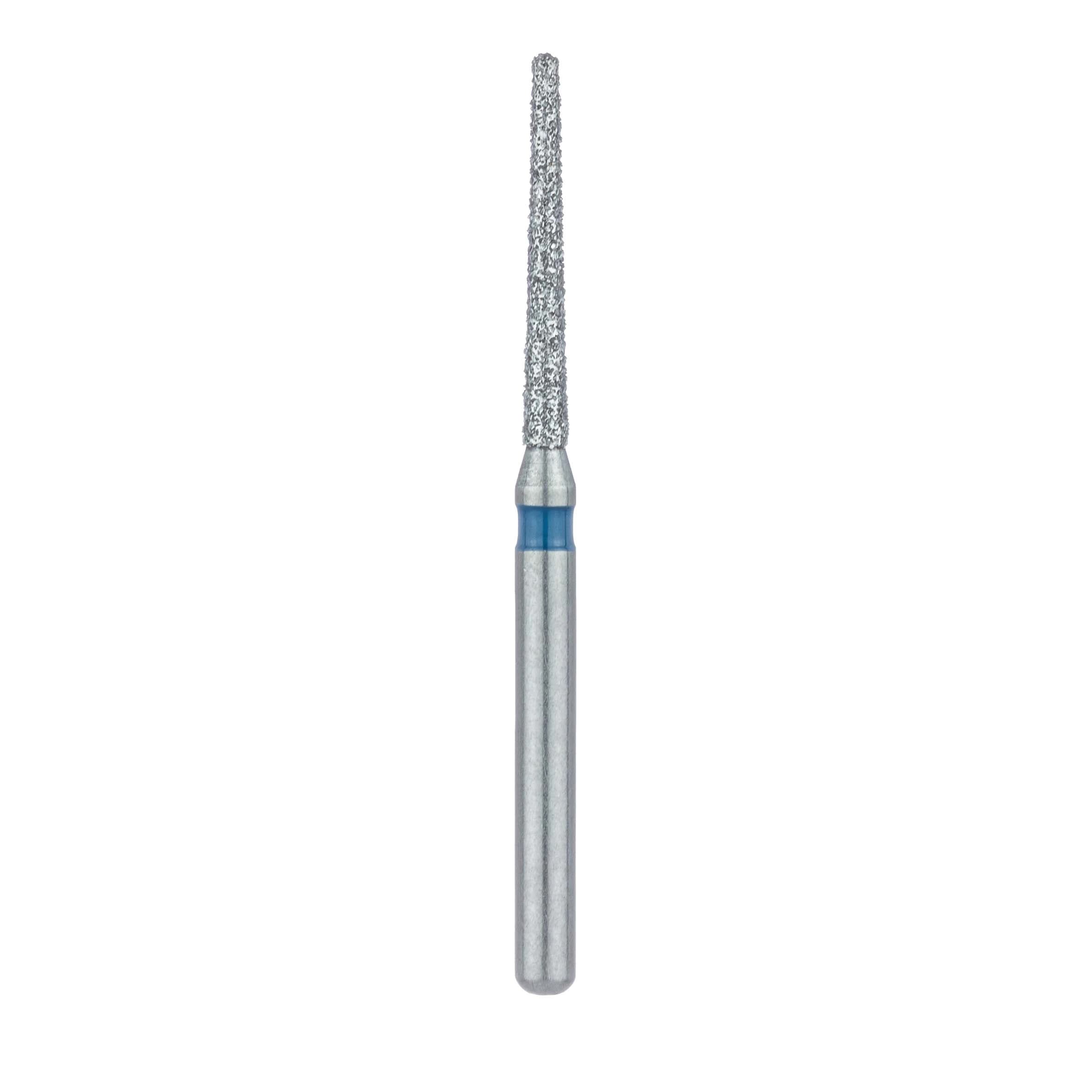 Meisinger Multi-Use Diamond Bur, Friction Grip, Long Round-End Taper Chamfer, #852-012-FG, 1.2 mm Head, Medium Grit, Blue Ring, 5/Pk thumbnail 2