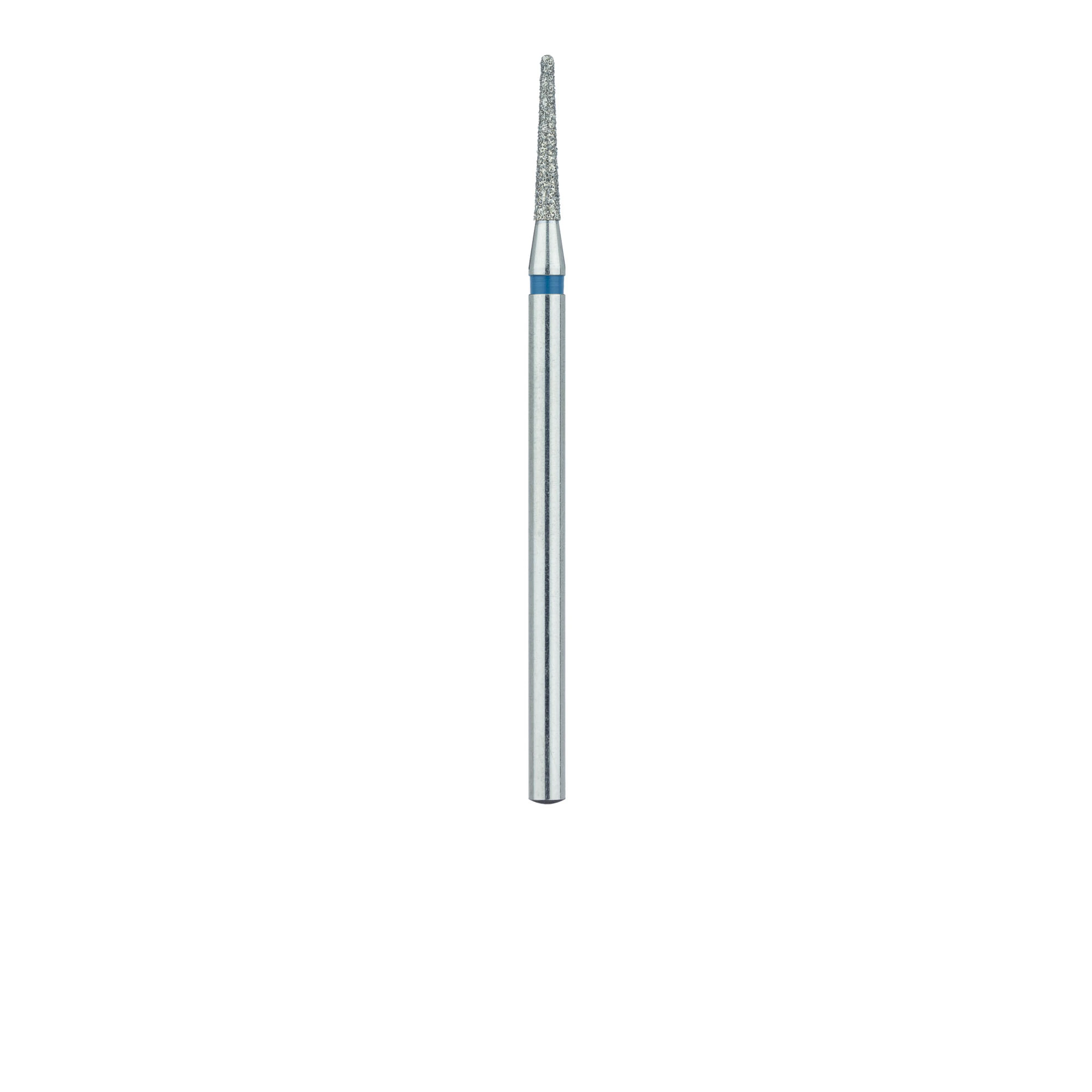 Meisinger Diamond Bur, HP, Medium Grit, Blue Ring, Round End Tapered, 1.6 mm, #852-016, Pack of 5 thumbnail 2