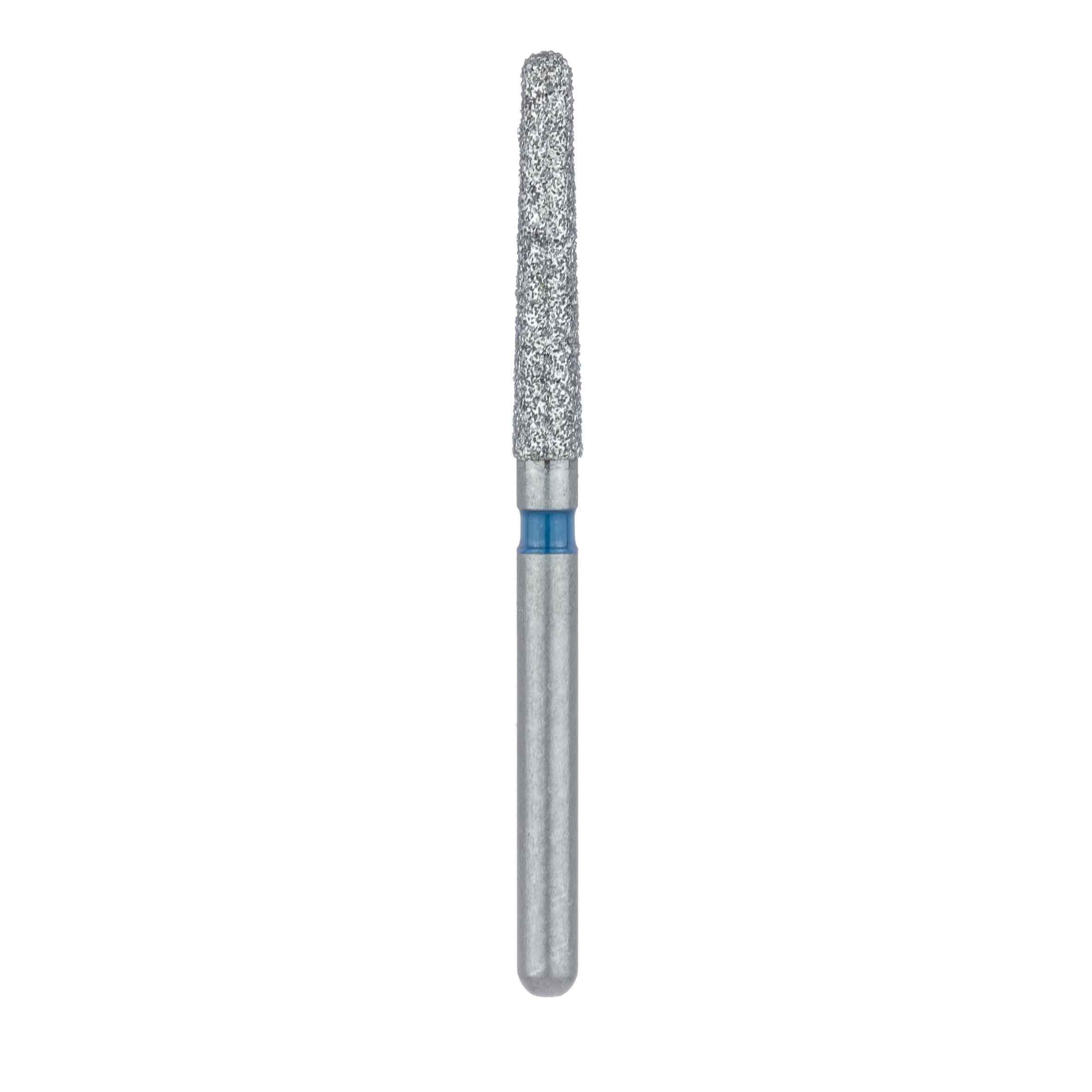 Meisinger 852-018-FG Diamond Bur, FG, Medium Grit, Blue Ring, Round End Taper (Cone), 1.8 mm Head Diameter, 10.0 mm Head Length, 5/Pkg thumbnail 2
