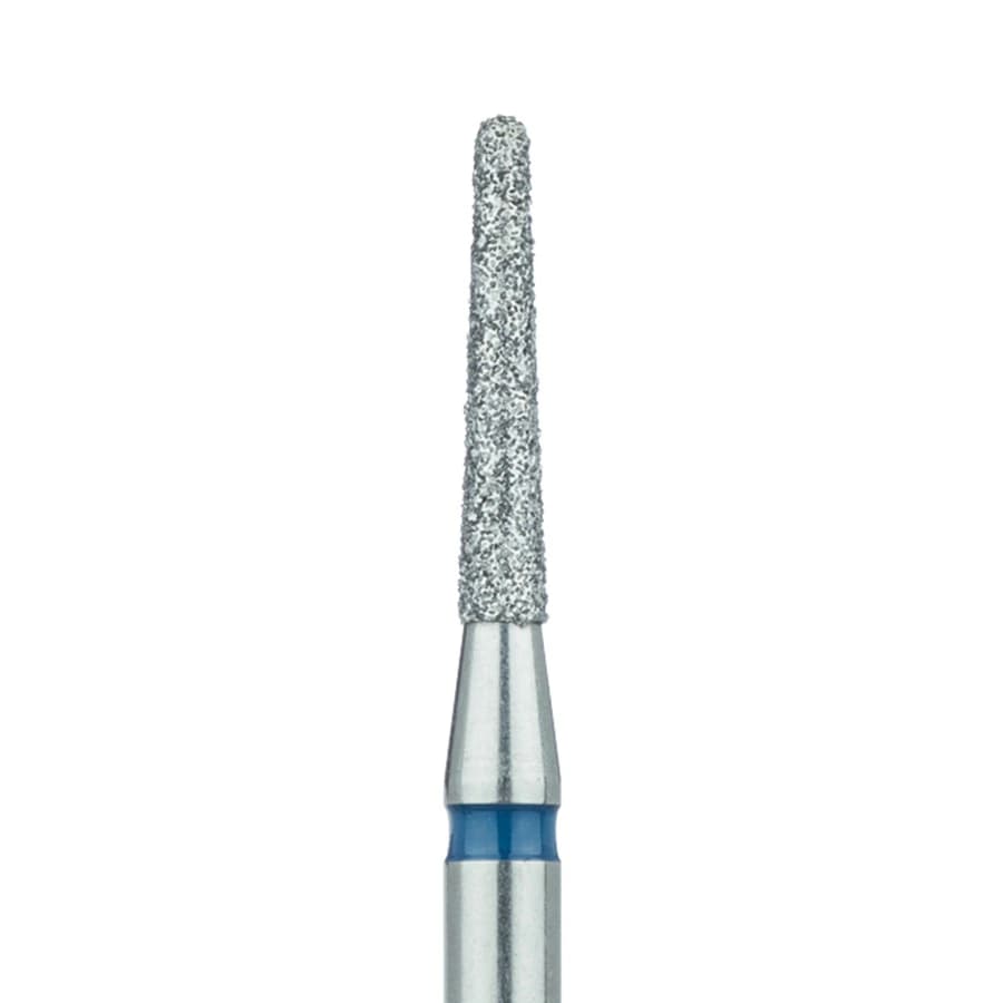 Meisinger 852-018-HP Diamond Bur, Medium Grit, Round End Taper (Cone), 1.8 mm Diameter, HP Shank, 5/Pack - Diamond Instruments – HP, Medium, Cone - Size #852-018-HP, 1.8 mm Diameter - Image 1