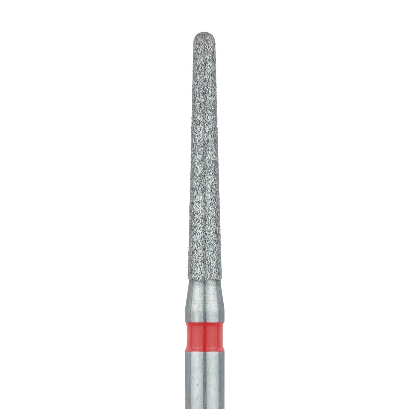 Meisinger 852F-014-FG Fine Diamond Bur, Round End Tapered (Chamfer), FG, 1.4 mm Head Diameter, 10 mm Working Length, 5/Pack - Meisinger Diamonds 852F-014-FG Fine 5/Pk - Image 1