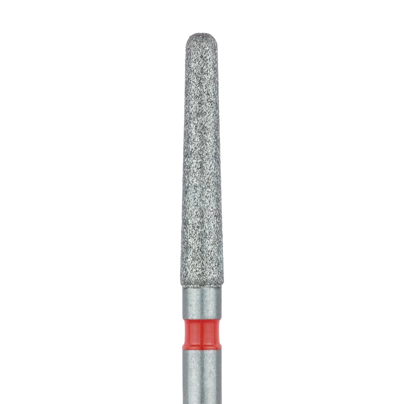 Meisinger Multi-Use Diamond Bur, FG, Long Round End Taper Chamfer, #852F, 1.8 mm, Fine, Red, 5/Pk, 852F-018-FG - Meisinger Multi-Use Diamond Burs, FG, Long Round End Taper Chamfer, # 852F, 1.8 mm, Fine, Red, 5/Pk, 852F-018-FG - Image 1