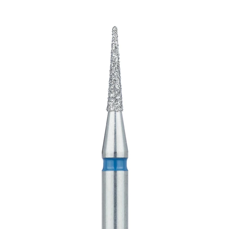 Meisinger 858-014-HP Medium Diamond Bur, Needle Shape, 1.4 mm Head, 8 mm Working Length, Multi-Use, 5/Pack - Meisinger HP Diamonds - 858-014 - Medium - Image 1