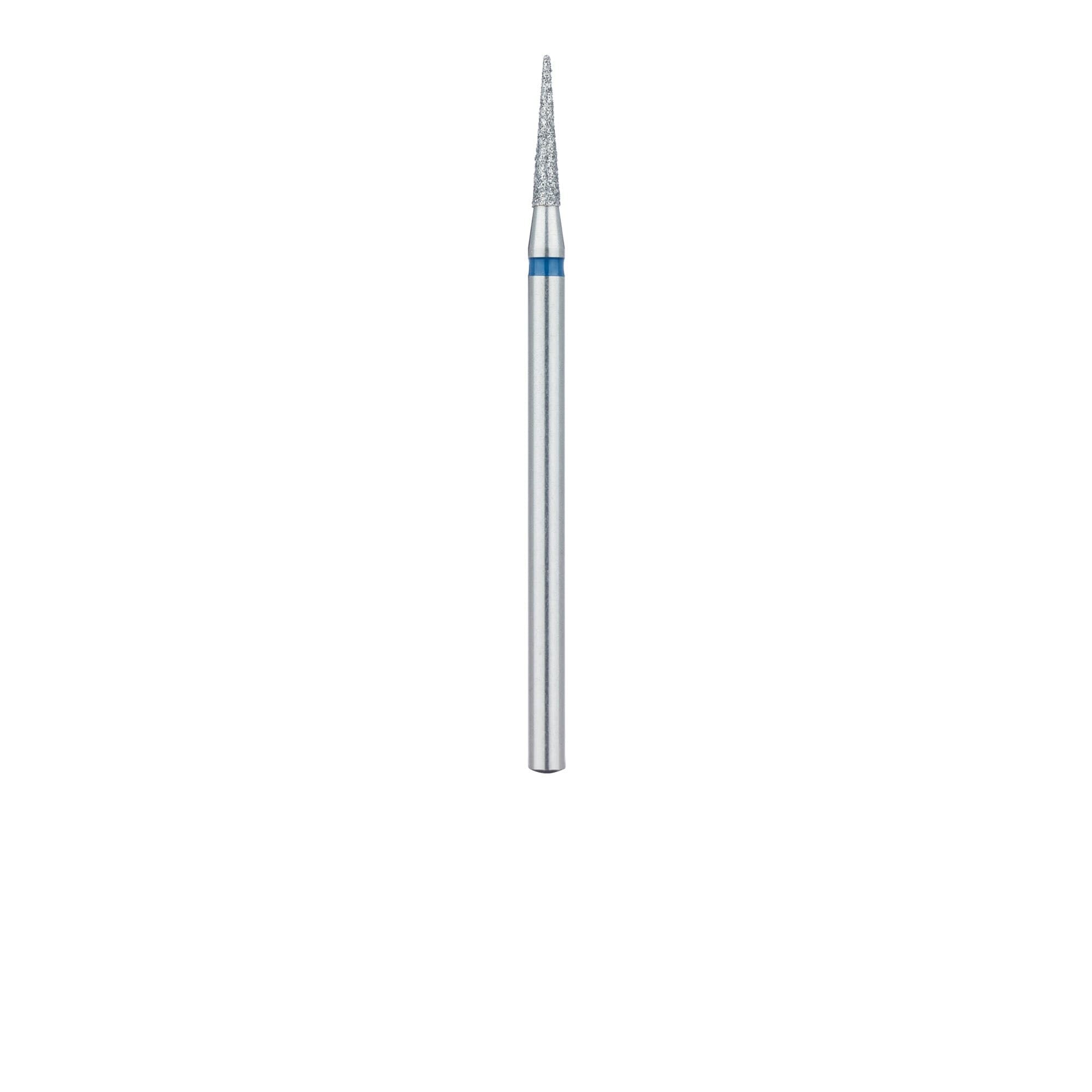 Meisinger 859-018-HP Multi-Use Diamond Bur, Needle Shape, Medium Grit (Blue), 1.8 mm Head, 10 mm Working Length, HP Shank, 5/Pack thumbnail 2