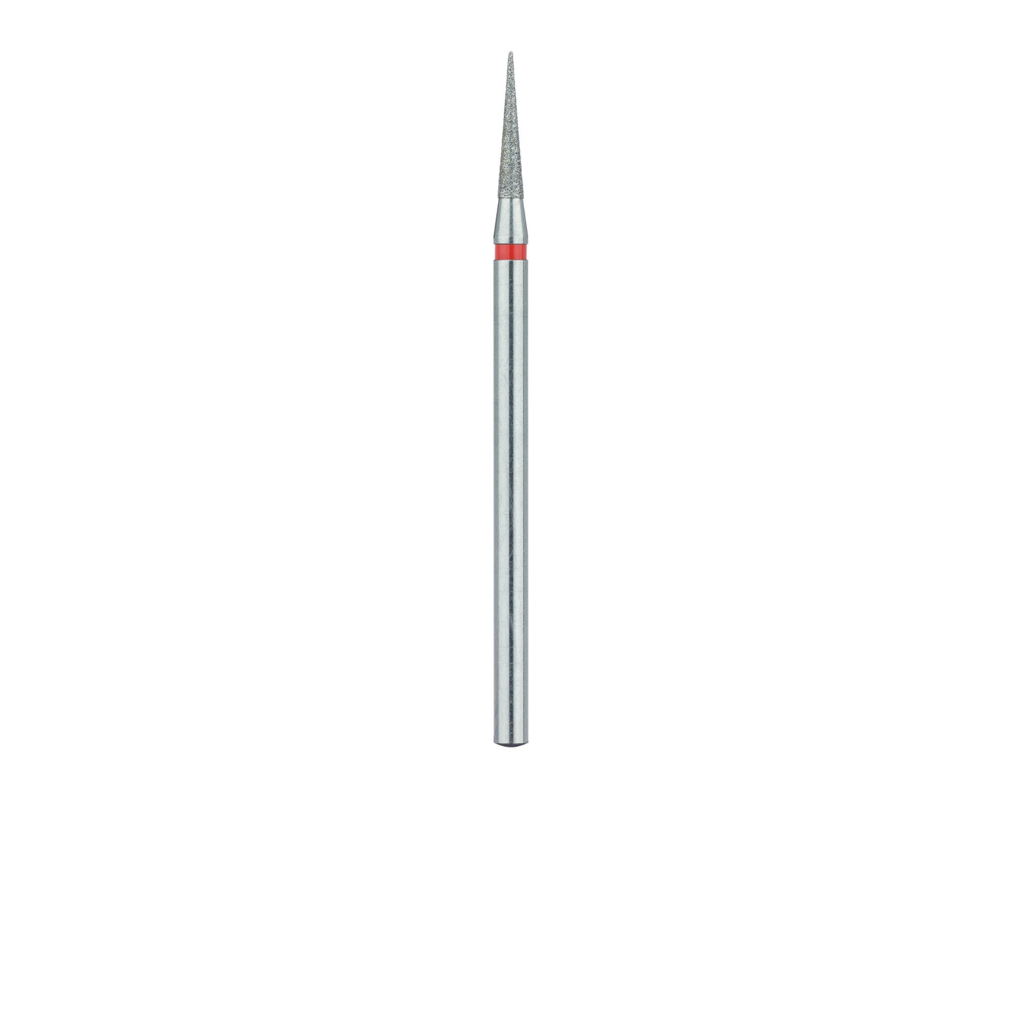 Meisinger 859F-018-HP Fine Diamond Bur, Long Needle, HP Handpiece, 1.8 mm Diameter, 10 mm Working Length, Red Ring, 5/Pack thumbnail 2