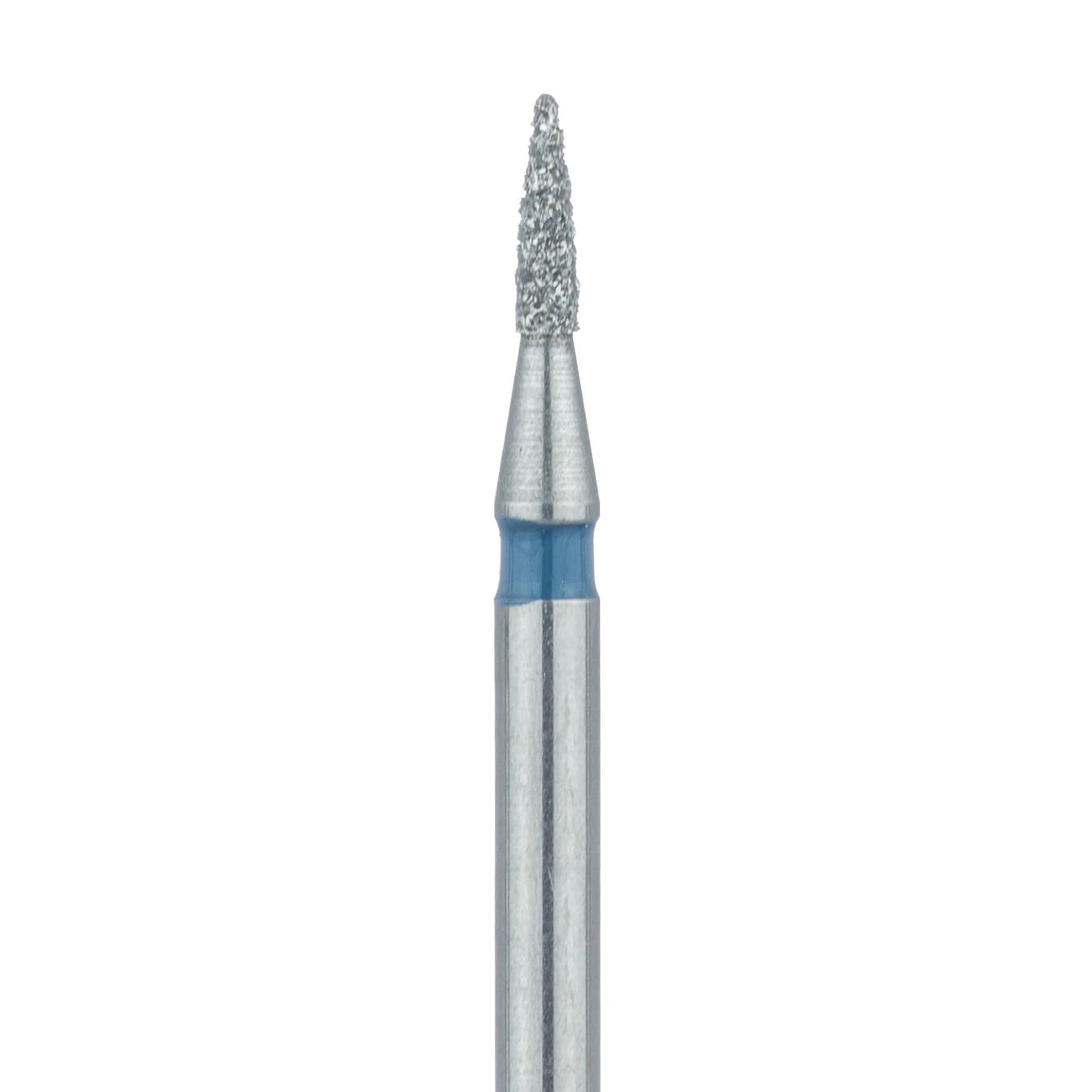 Meisinger 860-010-FG Medium Diamond Bur, Short Flame, Friction Grip, 1.0 mm Head, 5/Pack - Meisinger Diamonds 860-010-FG Medium 5/Pk - Image 1
