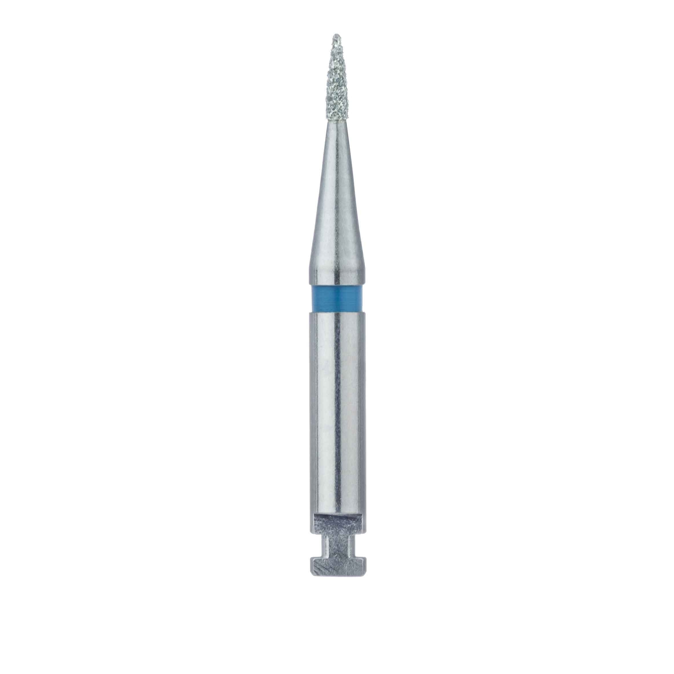Meisinger 860-010-RA Medium Diamond Bur, Short Flame, Right Angle, 1.0 mm Diameter, 5/Pack thumbnail 2