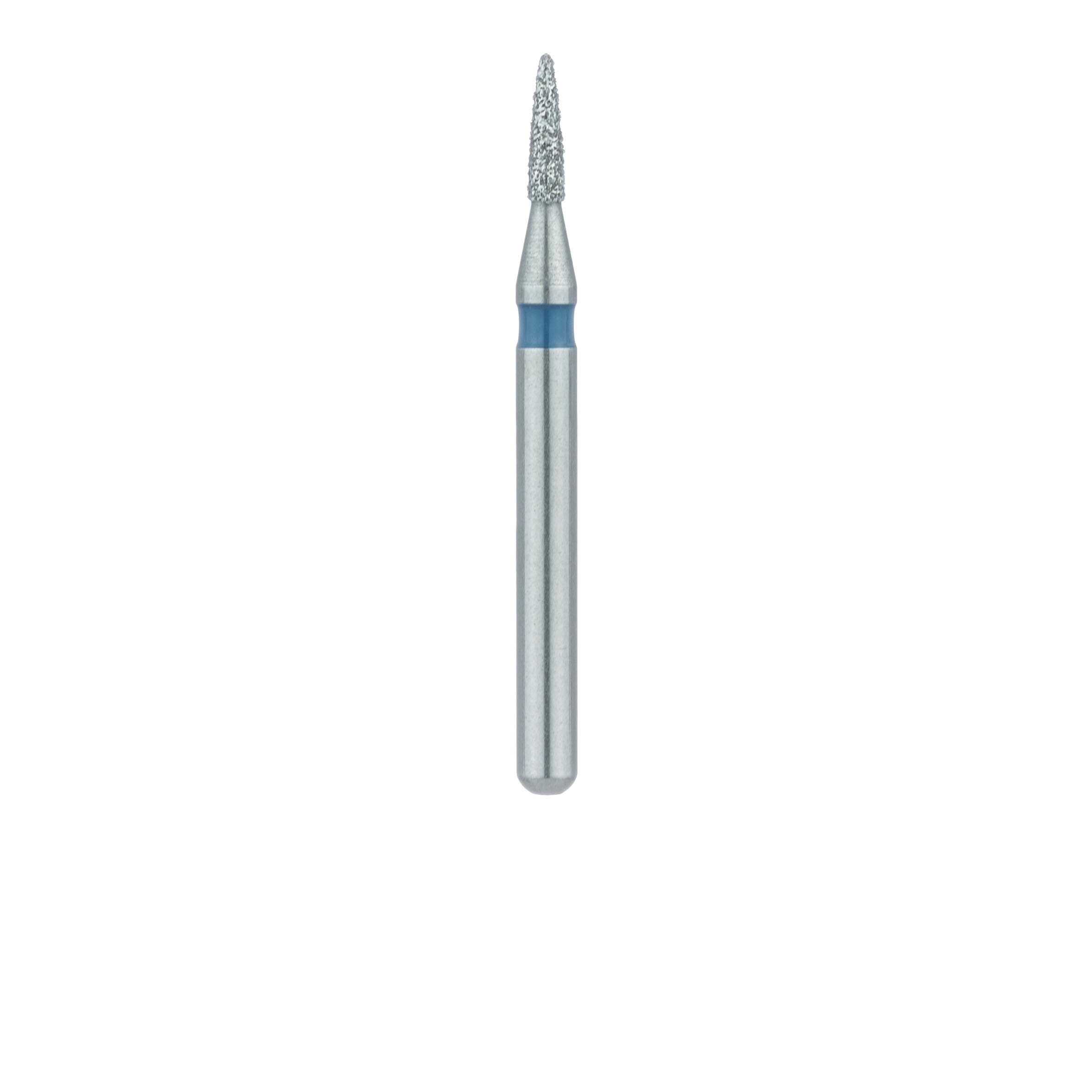 Meisinger 861-010-FG Diamond Bur, FG, Medium Grit, Flame Shape, 1.0 mm Head Diameter, 5.0 mm Head Length, 5/Pkg thumbnail 2