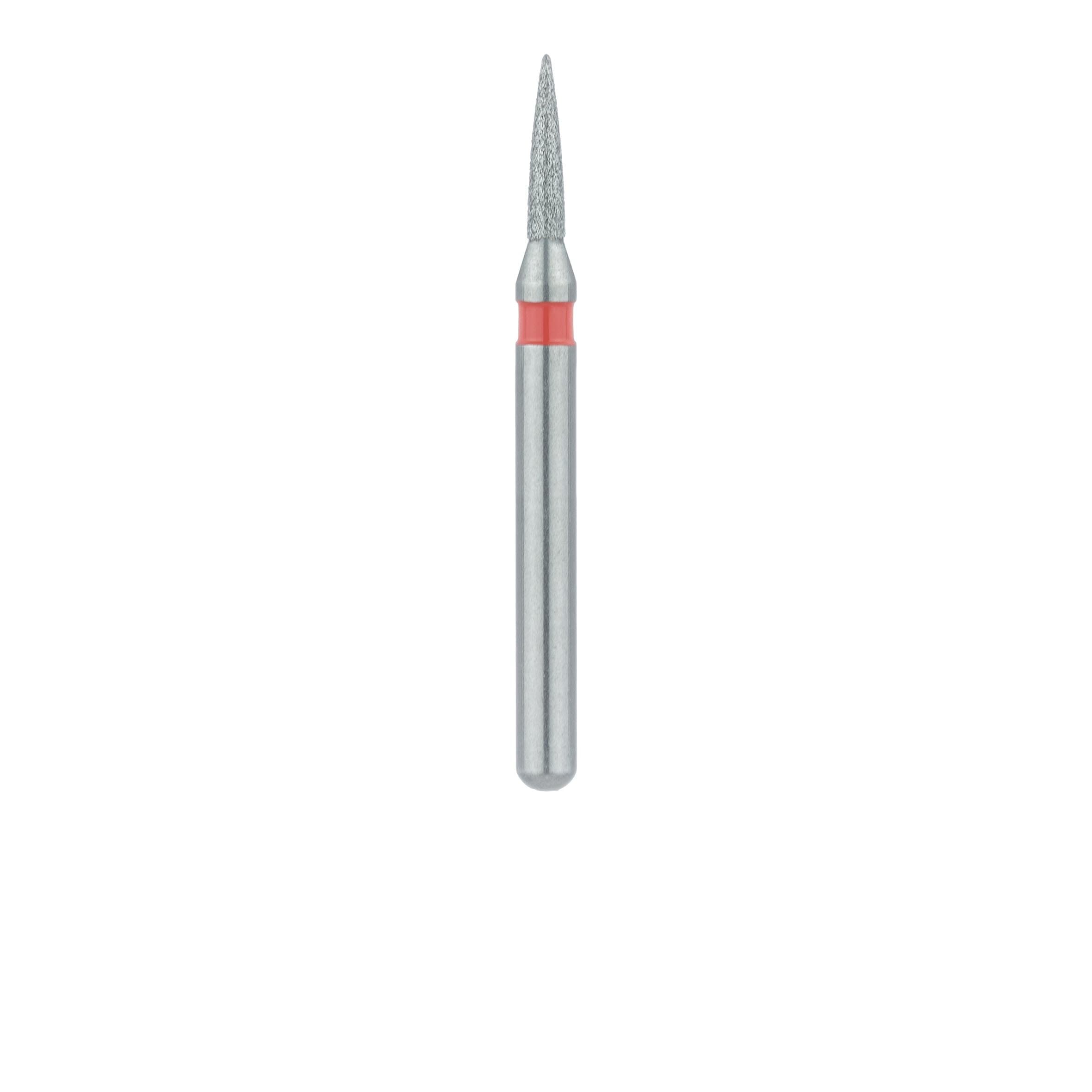 Meisinger Multi-Use Diamond Bur, Friction Grip, Flame, 861F, 1.0 mm, Fine (Red), 5/Pk, 861F-010-FG thumbnail 2