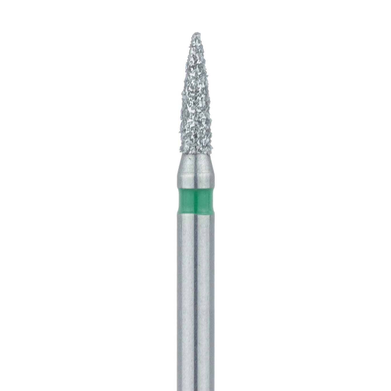 Meisinger Multi-Use Diamond Bur, FG, Flame, #861G, 1.4 mm, Coarse, Green, 5/Pk, 861G-014-FG - Meisinger Multi-Use Diamond Burs, FG, Flame, # 861G, 1.4 mm, Coarse, Green, 5/Pk, 861G-014-FG - Image 1
