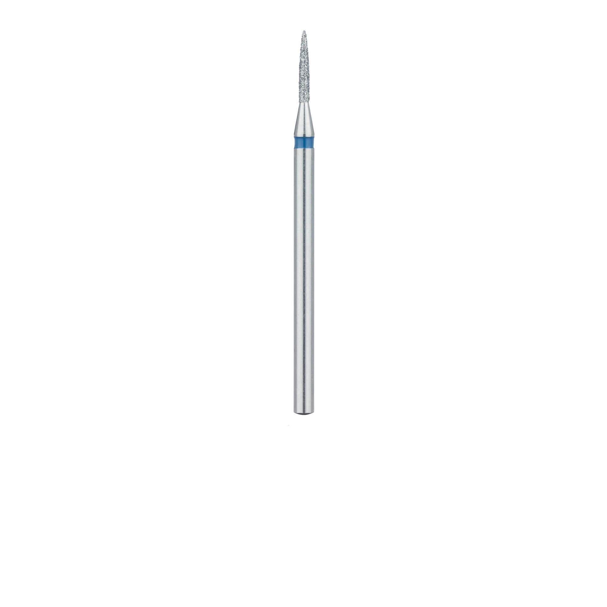 Meisinger 862-012-HP Diamond Bur, Flame Shape, Medium Grit, 1.2 mm Diameter, HP Shank, 5/Pack thumbnail 2