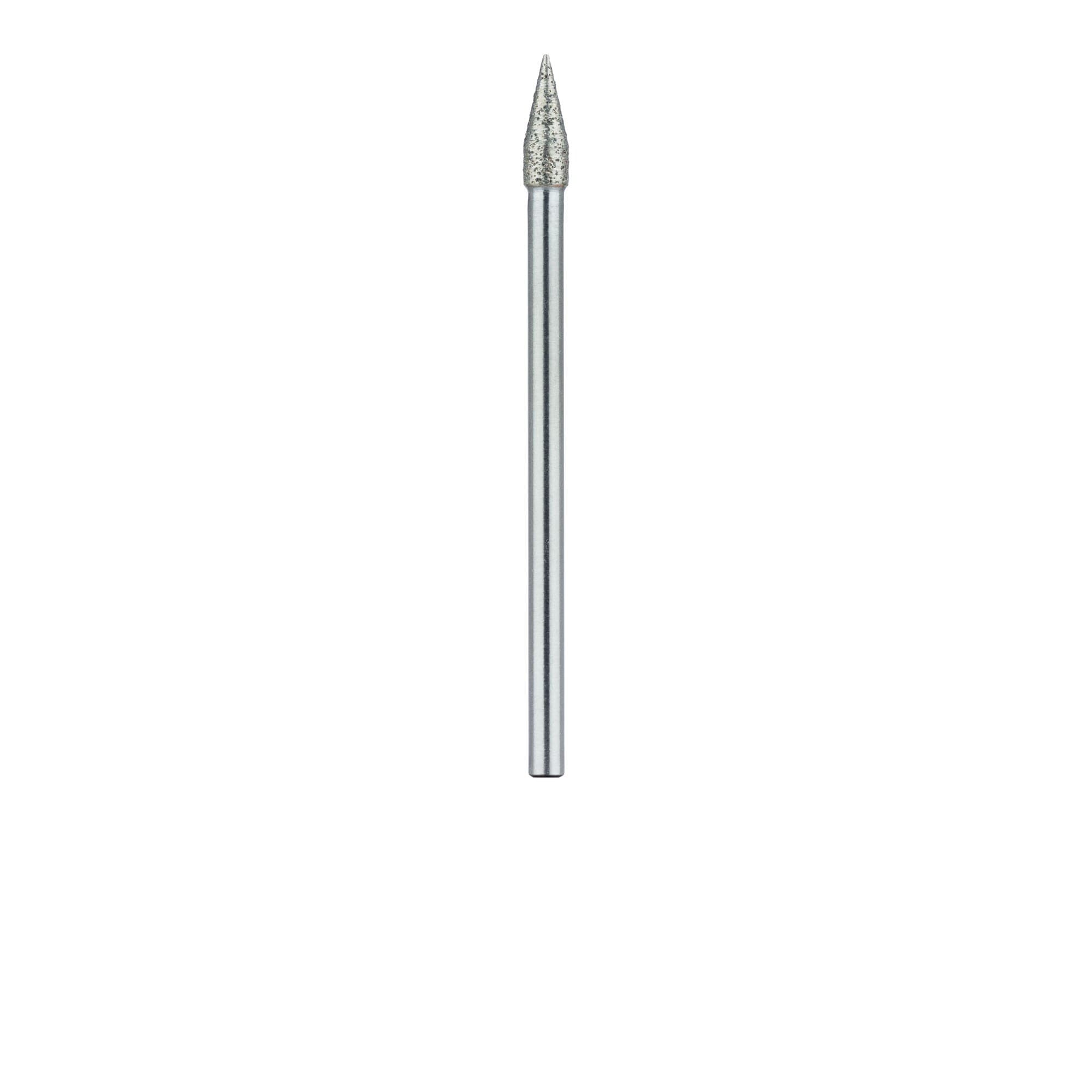 Meisinger 862S-031-HP Sintered Diamond Bur, Flame Shape, Medium Grit, 3.1 mm Diameter, 8 mm Working Length, HP Shank, 1 Each thumbnail 2