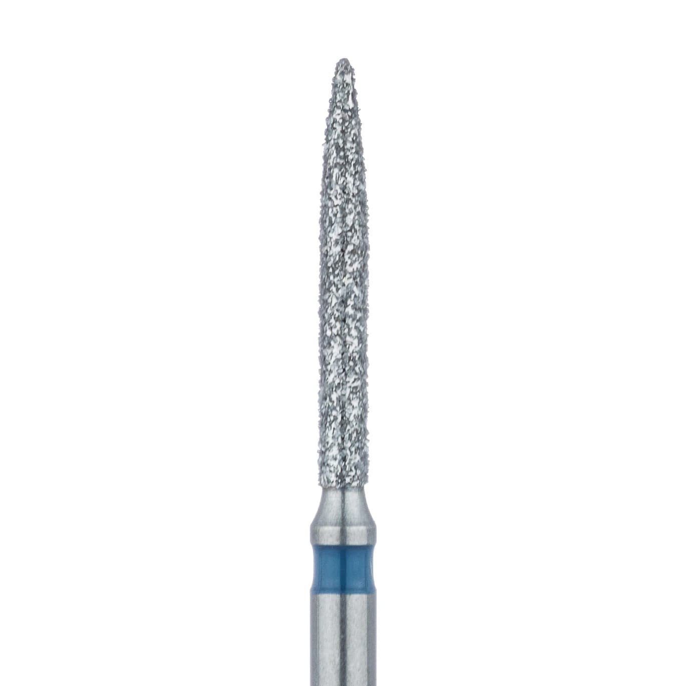 Meisinger Multi-Use Diamond Bur, FG, Long Flame, #863, 1.2 mm, Medium (Blue), 5/Pk, 863-012-FG - Meisinger Multi-Use Diamond Burs, FG, Long Flame, # 863, 1.2 mm, Medium, Blue, 5/Pk, 863-012-FG - Image 1