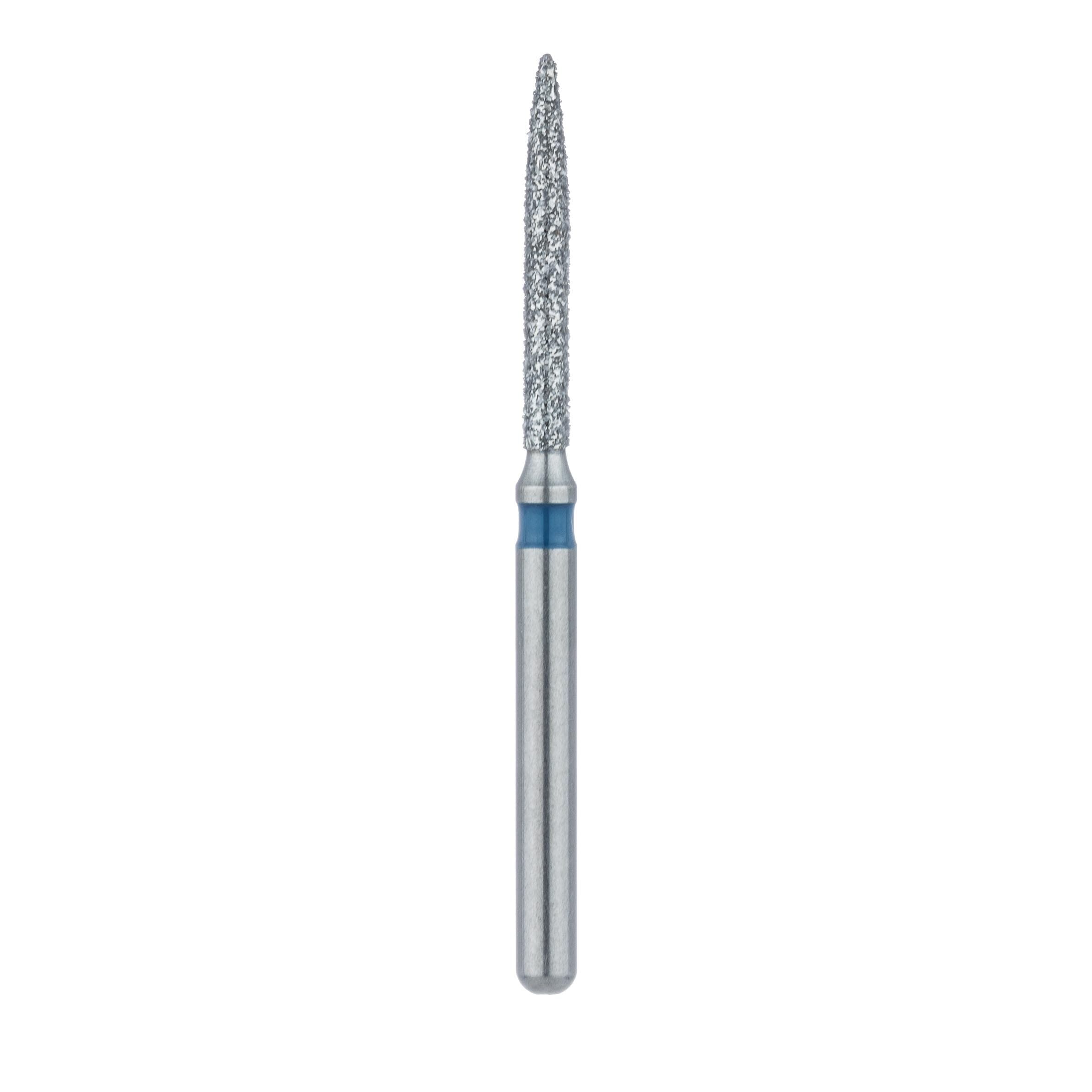 Meisinger Multi-Use Diamond Bur, FG, Long Flame, #863, 1.2 mm, Medium (Blue), 5/Pk, 863-012-FG thumbnail 2