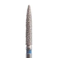 Meisinger Multi-Use Diamond Bur, HP, Long Flame, #863, 1.6 mm, Medium (Blue), 5/Pk, 863-016-HP - Meisinger Multi-Use Diamond Burs, HP, Long Flame, # 863, 1.6 mm, Medium, Blue, 5/Pk, 863-016-HP - Image 1