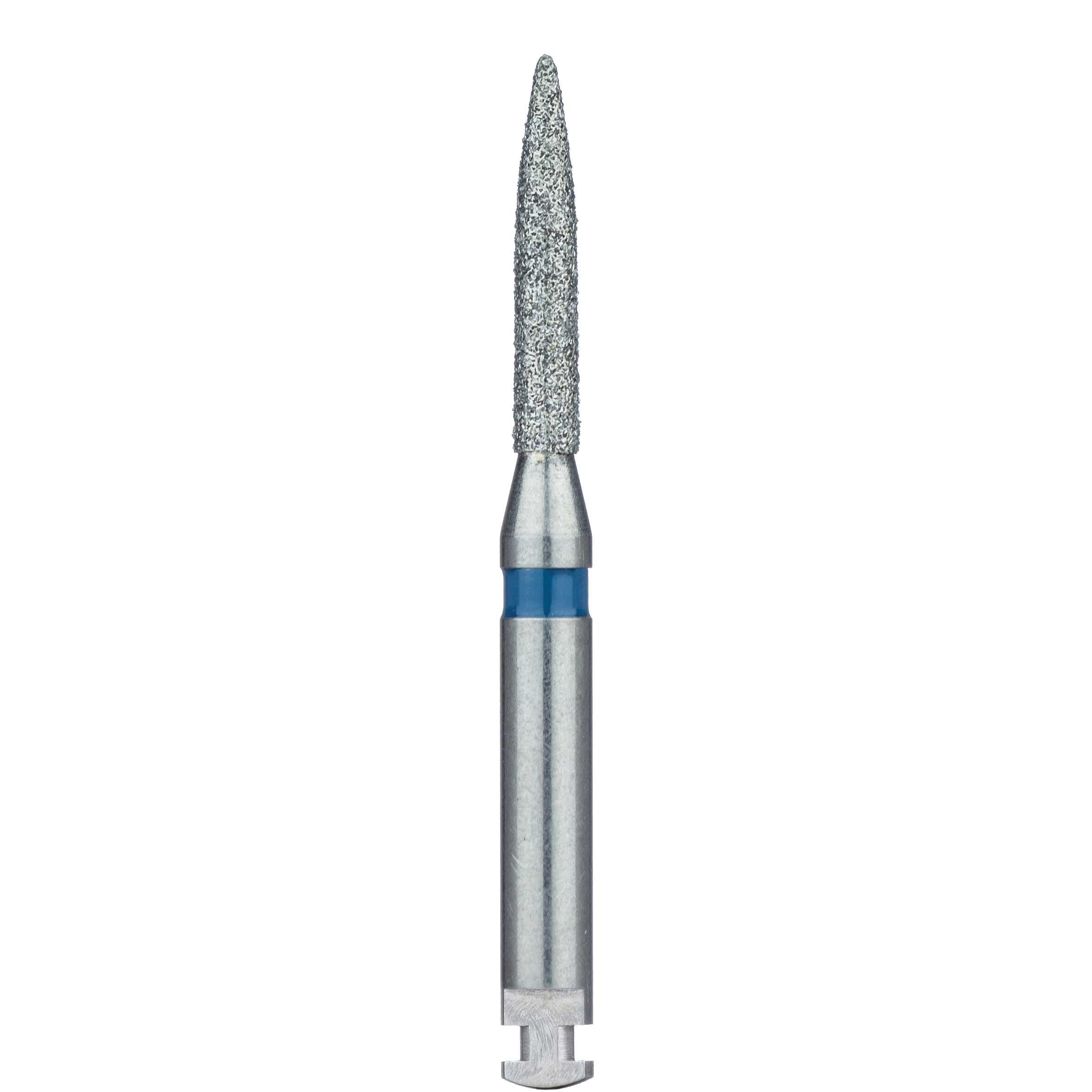 Meisinger 863-016-RA Multi-Use Diamond Bur, Medium Grit, Long Flame, 1.6 mm Head, RA Shank, 5/Pk thumbnail 2