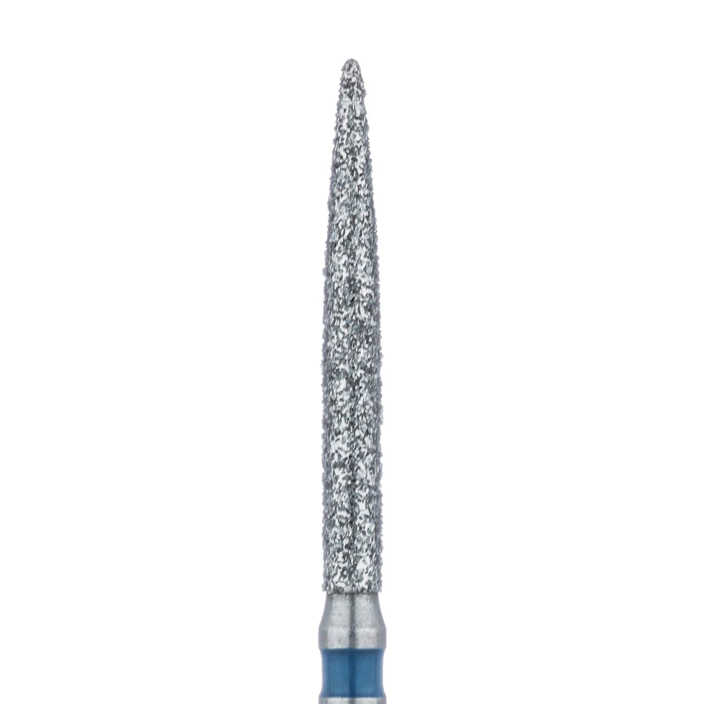 Meisinger 863L-014-FG Diamond Bur, FG, Long Shank, Medium Grit, Blue, Flame, 1.4 mm, 5/Pk - Meisinger Diamonds 863L-014-FG Medium 5/Pk - Image 1