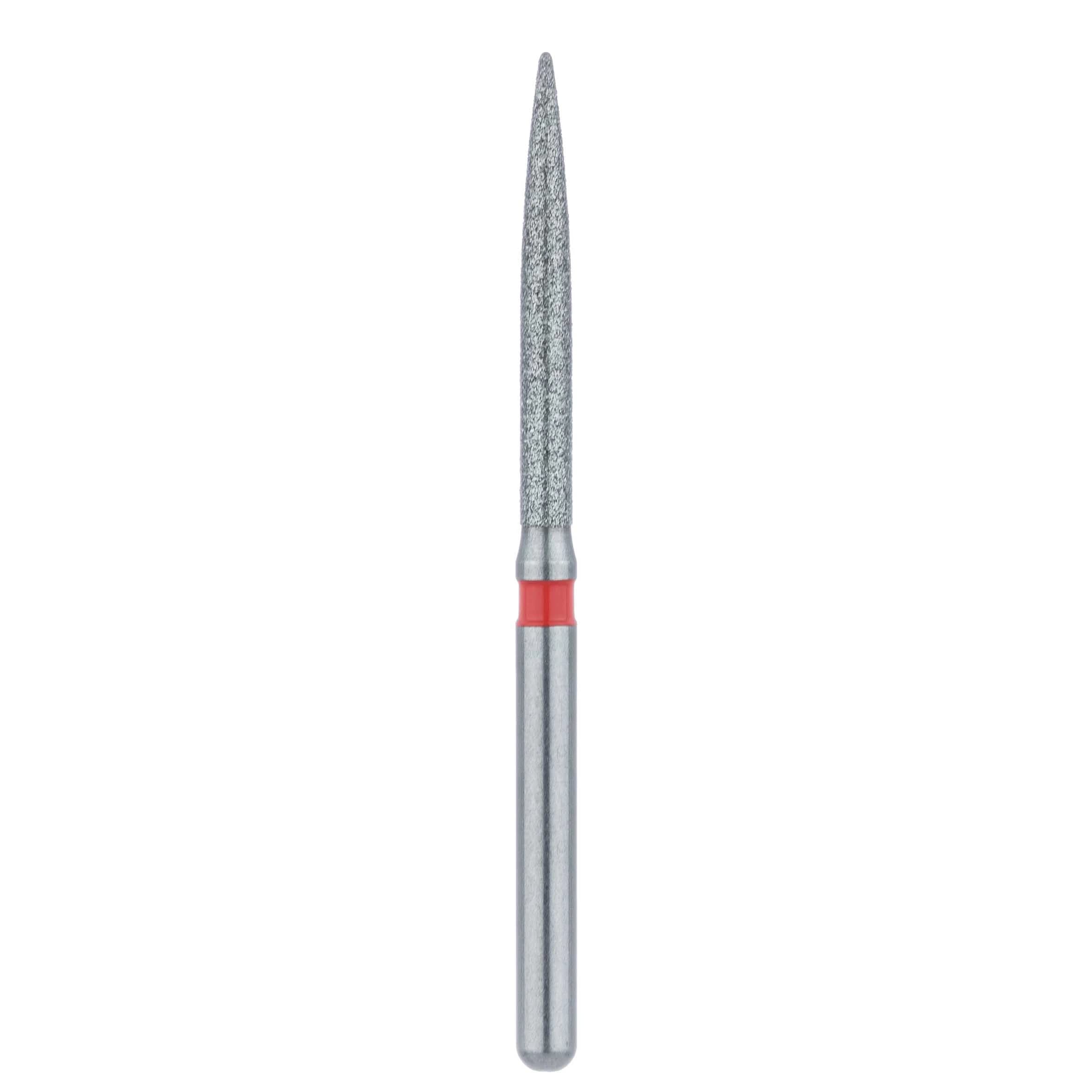 Meisinger Multi-Use Diamond Bur, FG, Long Flame, #863LF, 1.4 mm, Fine (Red), 5/Pk, 863LF-014-FG thumbnail 2