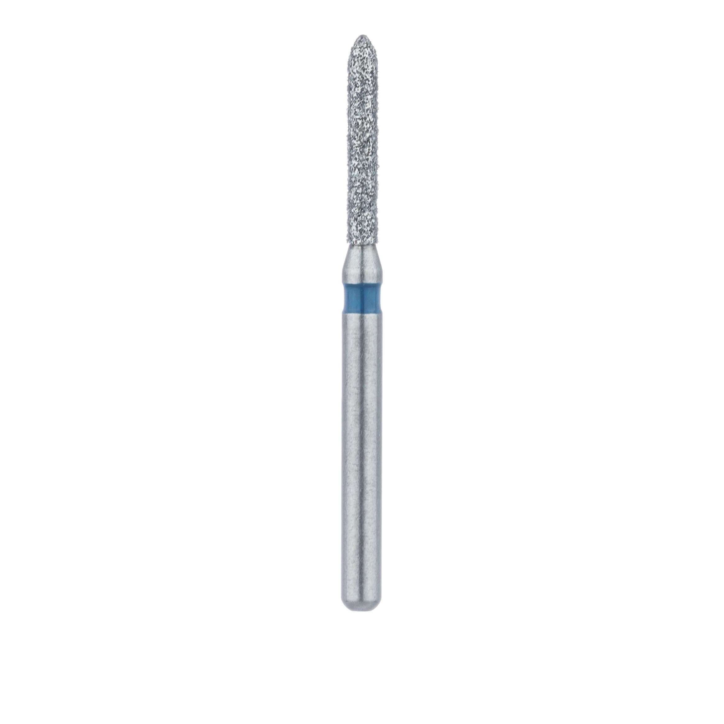 Meisinger Multi-Use Diamond Bur, FG, Long Torpedo, #868, 1.2 mm, Medium Grit, Blue Ring, 5/Pk, 868-012-FG thumbnail 2