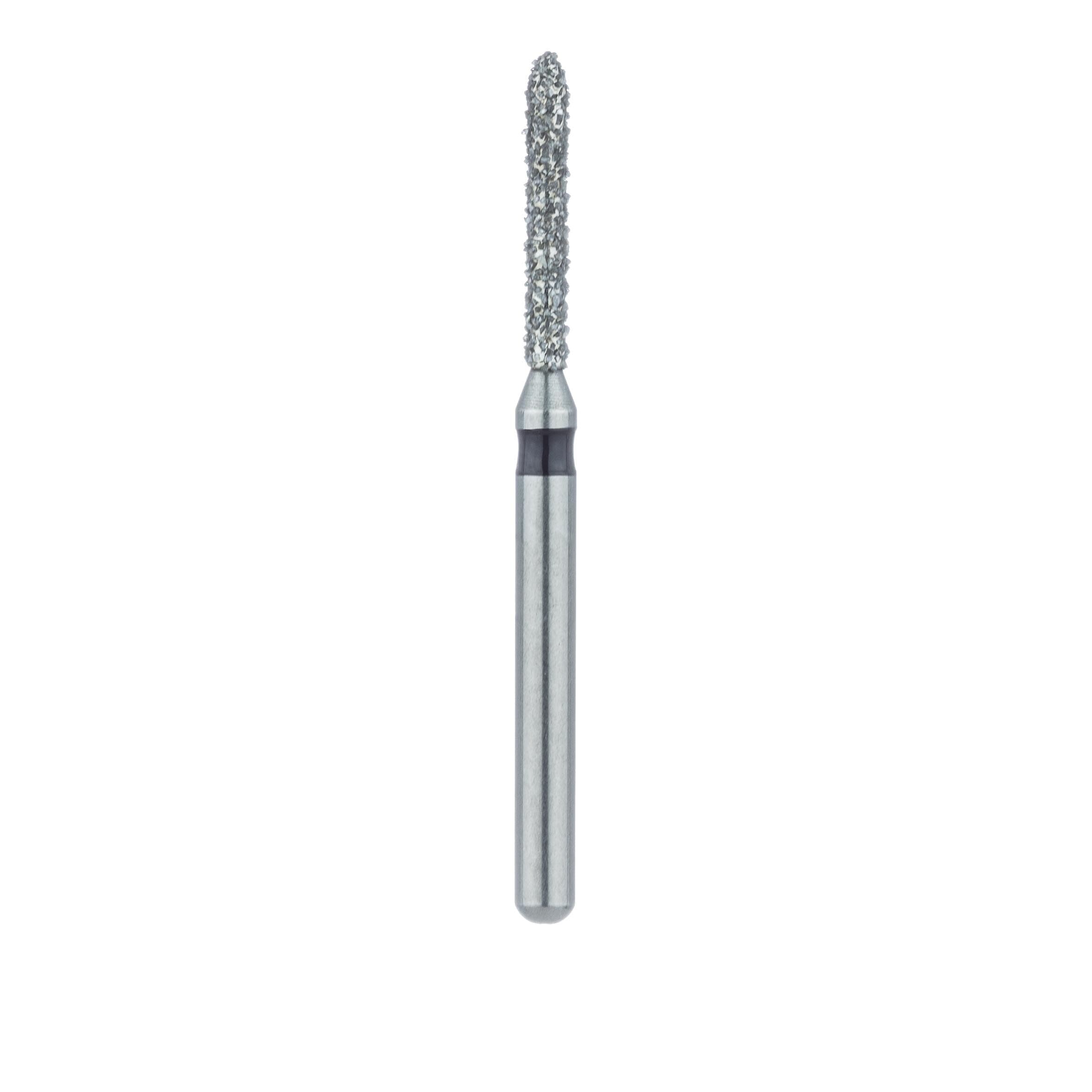 Meisinger 868H-012-FG Super Coarse Diamond Bur, Torpedo/Cylinder, Bevel End, Friction Grip, 1.2 mm Head Diameter, 8.0 mm Head Length, 5/Pkg thumbnail 2