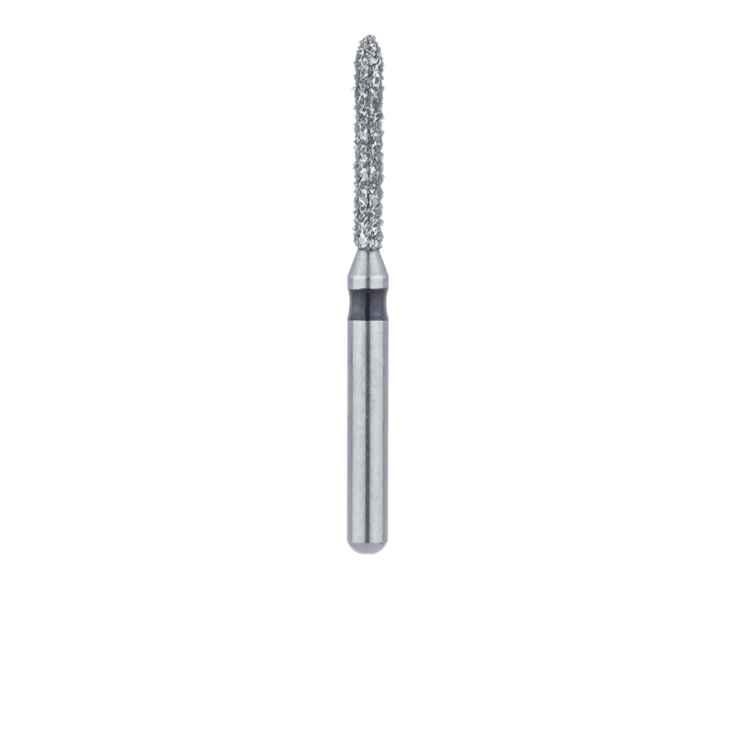 Meisinger 868H-012-SS Diamond Bur, FG Short Shank, Super Coarse (Black), Torpedo/Cylinder, 1.2 mm Head Diameter, 8.0 mm Head Length, 5/Pkg thumbnail 2