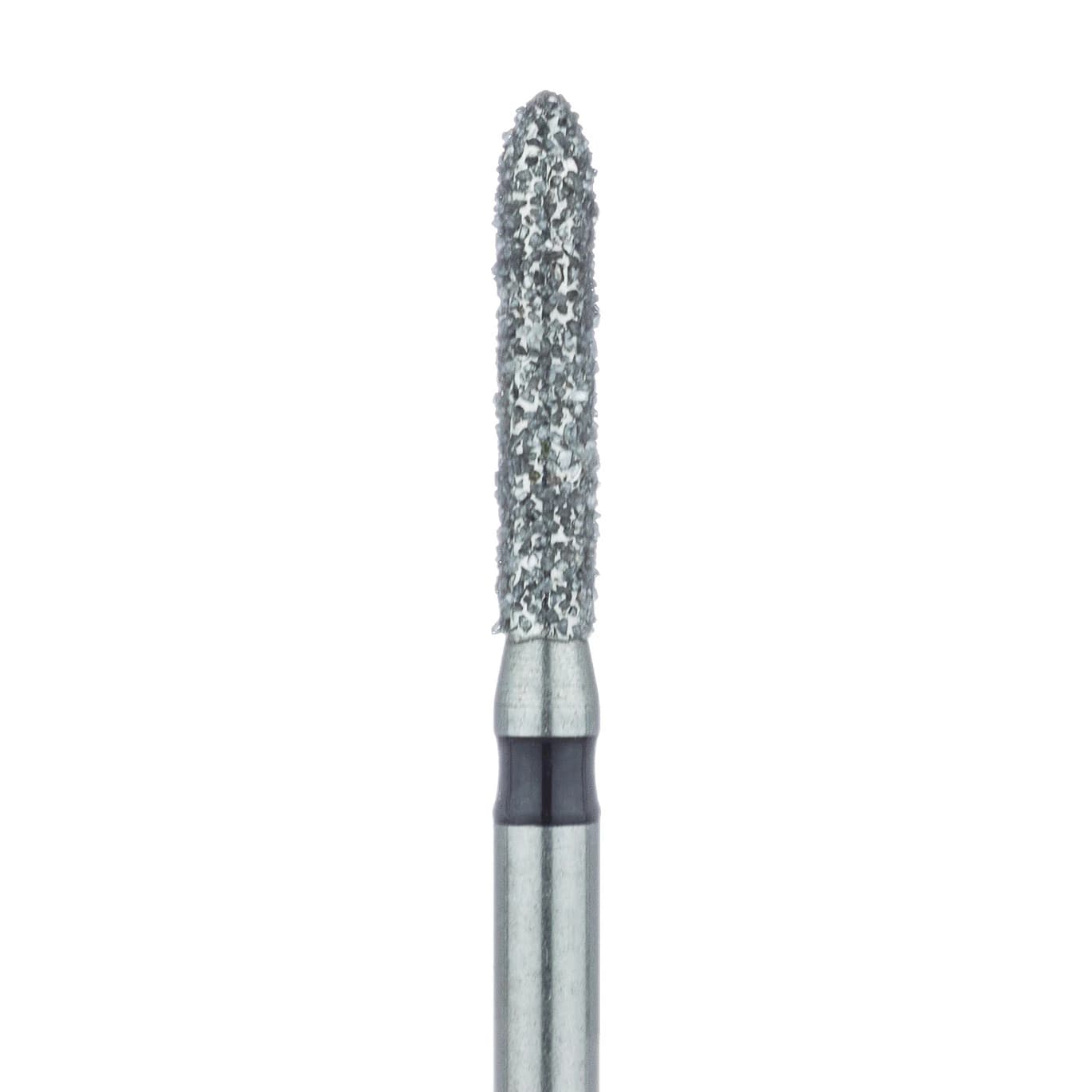Meisinger 868H-016-FG Diamond Bur, Super Coarse, Torpedo, Friction Grip, 1.6 mm Head Diameter, 5/Pack - Mesiginer Diamonds 868H-016-FG X-Coarse 5/Pk - Image 1
