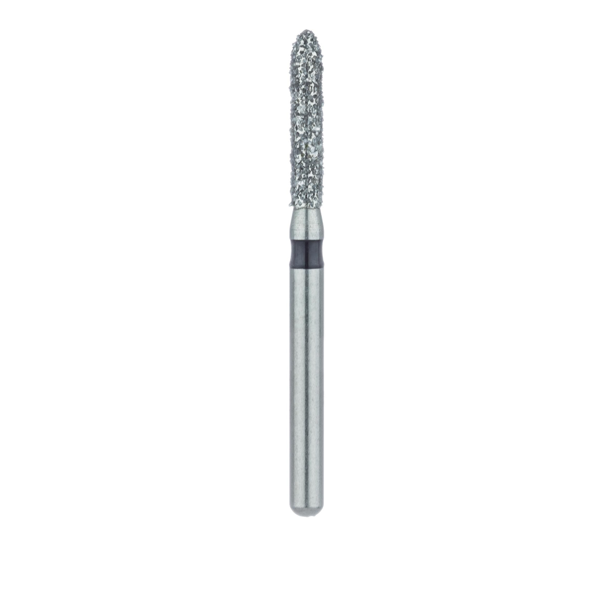 Meisinger 868H-016-FG Diamond Bur, Super Coarse, Torpedo, Friction Grip, 1.6 mm Head Diameter, 5/Pack thumbnail 2