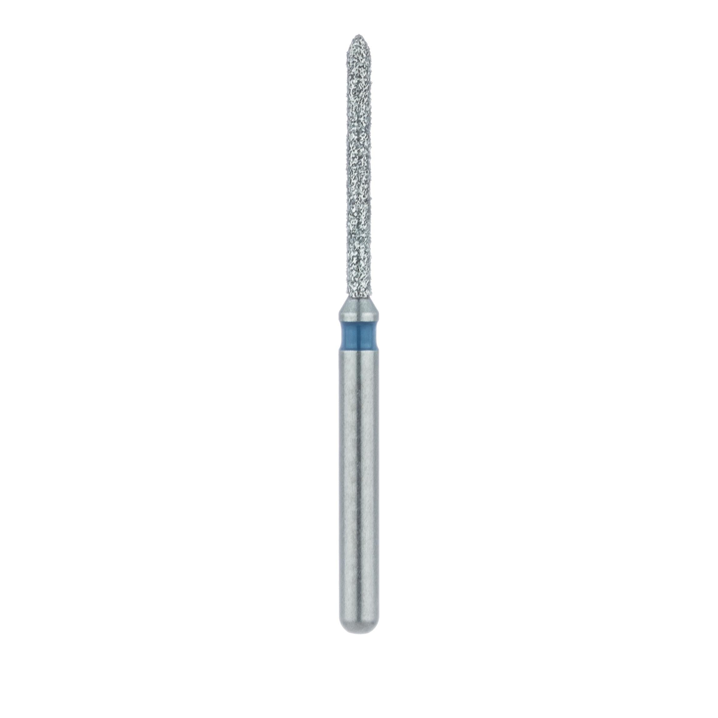 Meisinger 869-010-FG Medium Grit Diamond Bur, Long Torpedo Shape, Friction Grip, 1.0 mm Diameter, 10 mm Working Length, 5/Pack thumbnail 2