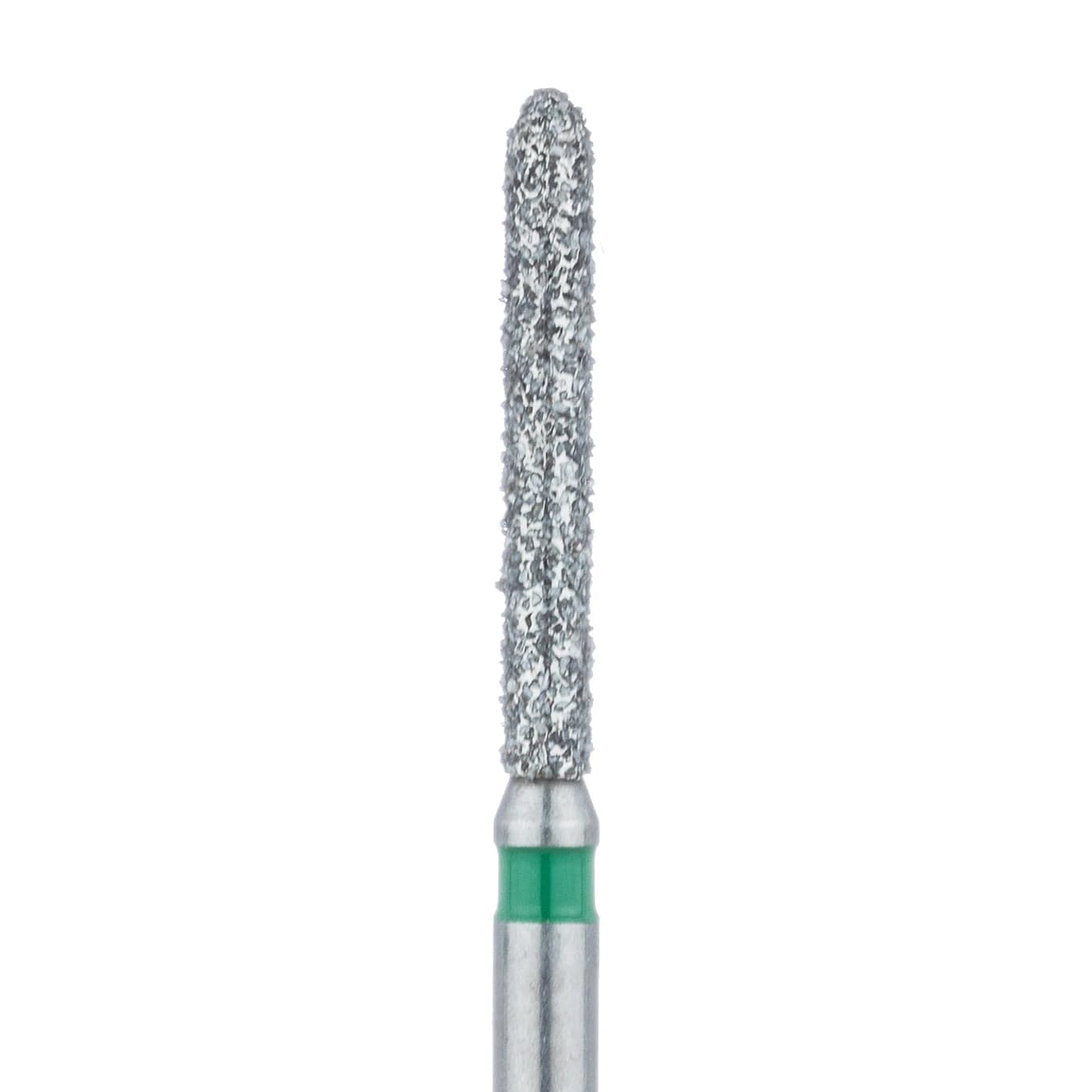 Meisinger Multi-Use Diamond Bur, FG, Long Torpedo/Cylinder Beveled End, #869G, 1.4 mm, Coarse, Green, 5/Pk, 869G-014-FG - Meisinger Multi-Use Diamond Burs, FG, Long Torpedo, # 869G, 1.4 mm, Coarse, Green, 5/Pk, 869G-014-FG - Image 1