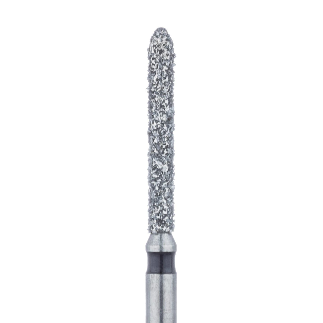 Meisinger 869H-014-FG Super Coarse Diamond Bur, Torpedo, Friction Grip, 1.4 mm, 10 mm Working Length, 5/Pk - Mesiginer Diamonds 869H-014-FG X-Coarse 5/Pk - Image 1