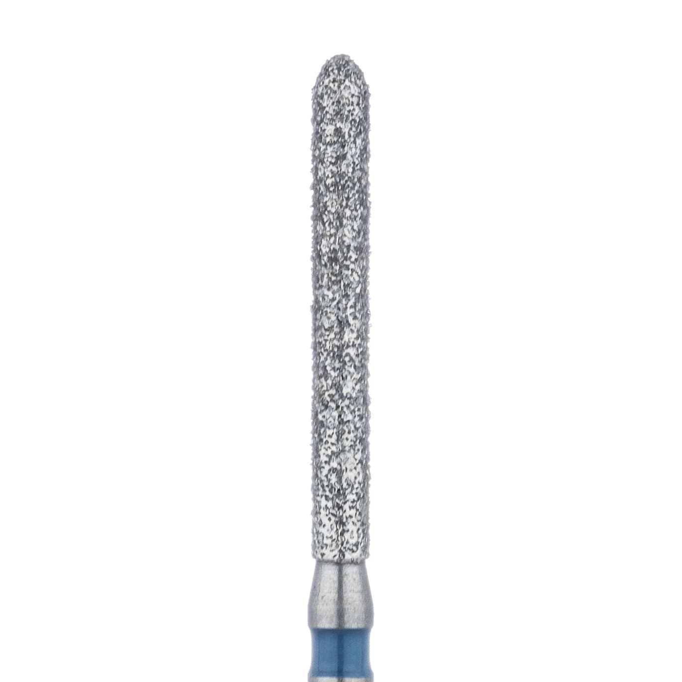 Meisinger Diamond Bur FG, Long Shank, Medium Grit, Blue Ring, Torpedo Shape, 1.4 mm Diameter, 869L-014, Pack of 5 - Meisinger Diamond, FG, Long Shank, Medium, Blue, Torpedo, 869L-014, Pkg/5 - Image 1