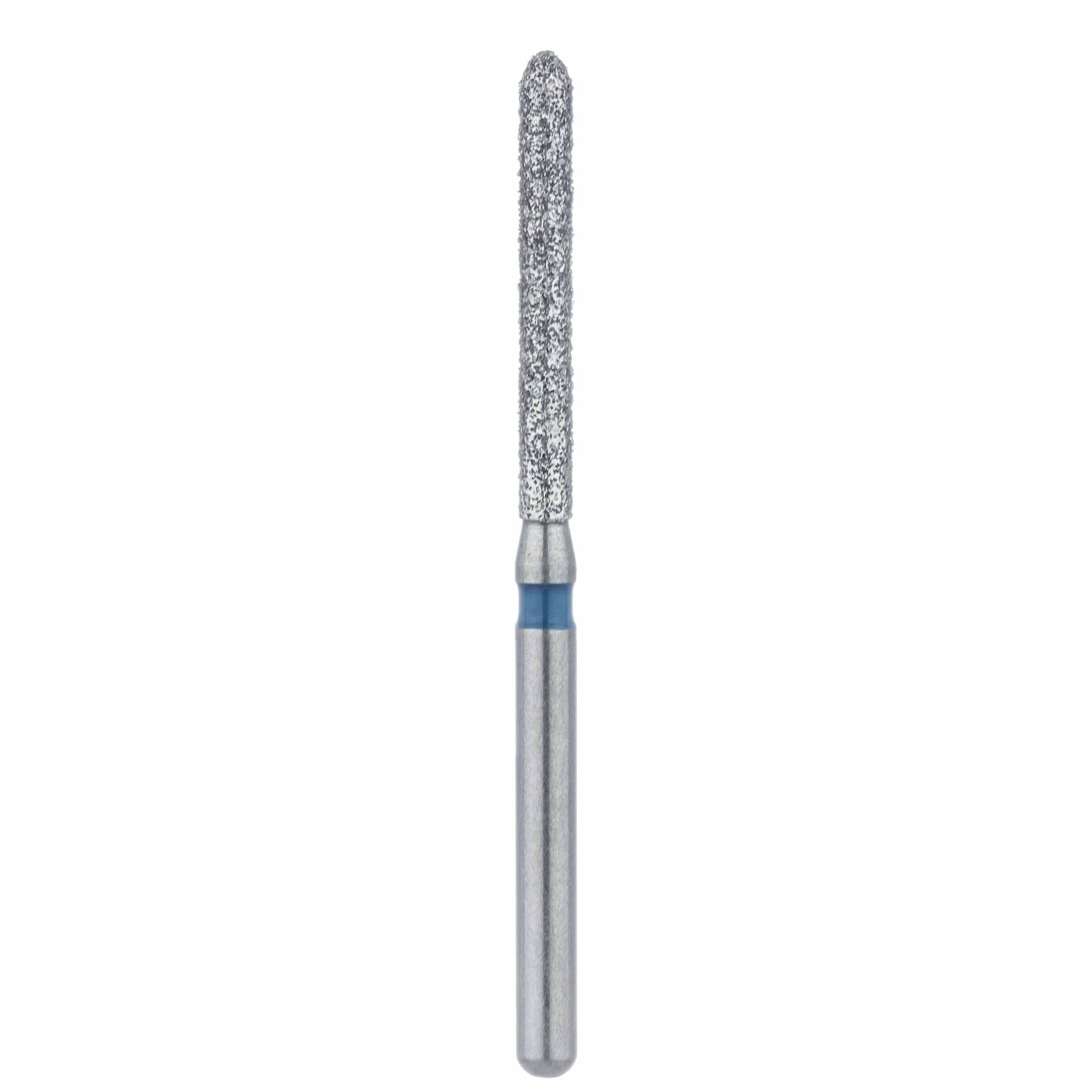 Meisinger Diamond Bur FG, Long Shank, Medium Grit, Blue Ring, Torpedo Shape, 1.4 mm Diameter, 869L-014, Pack of 5 thumbnail 2