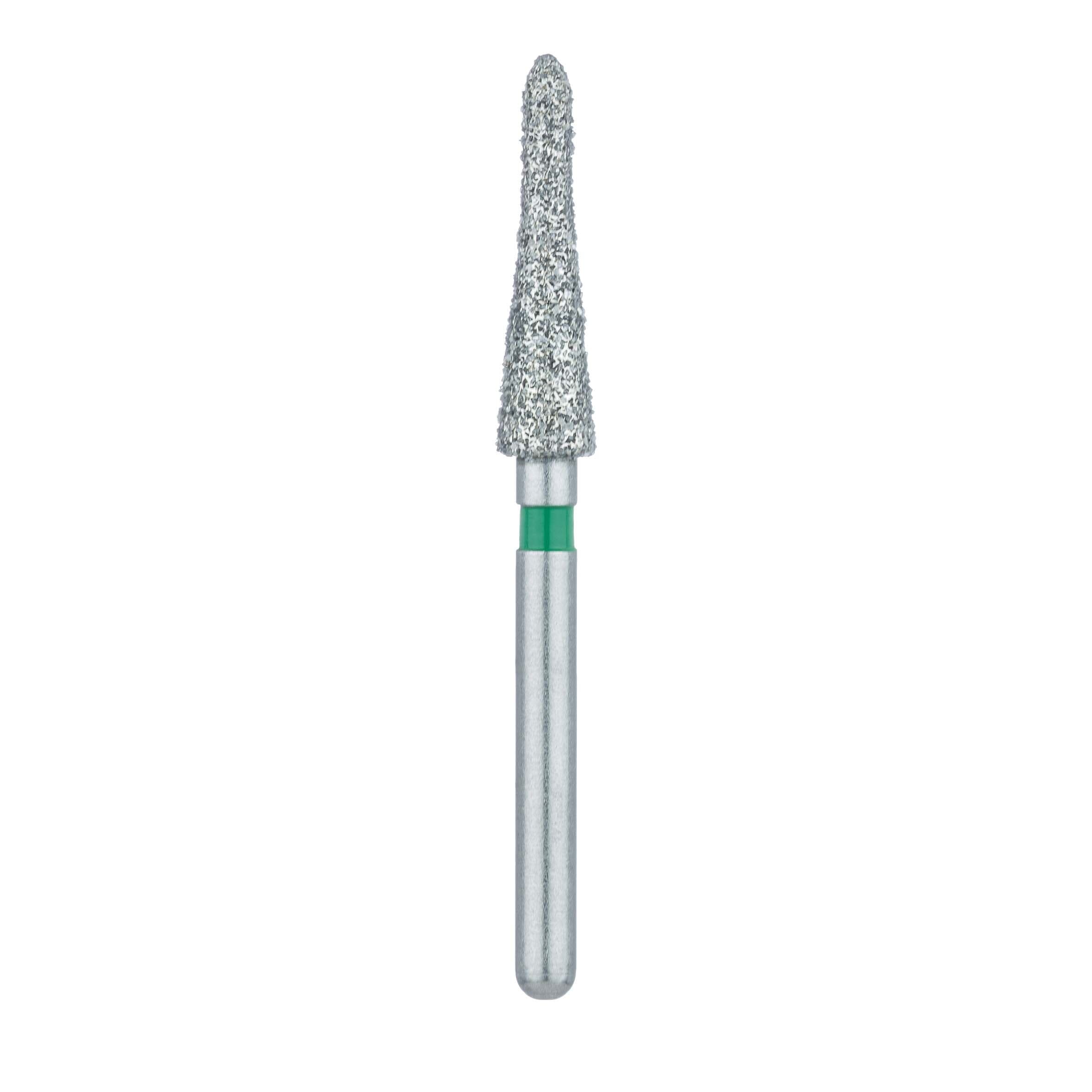 Meisinger 875G-025 Coarse Diamond Bur, Long Torpedo, Friction Grip, 2.5 mm, 5/Pack thumbnail 2