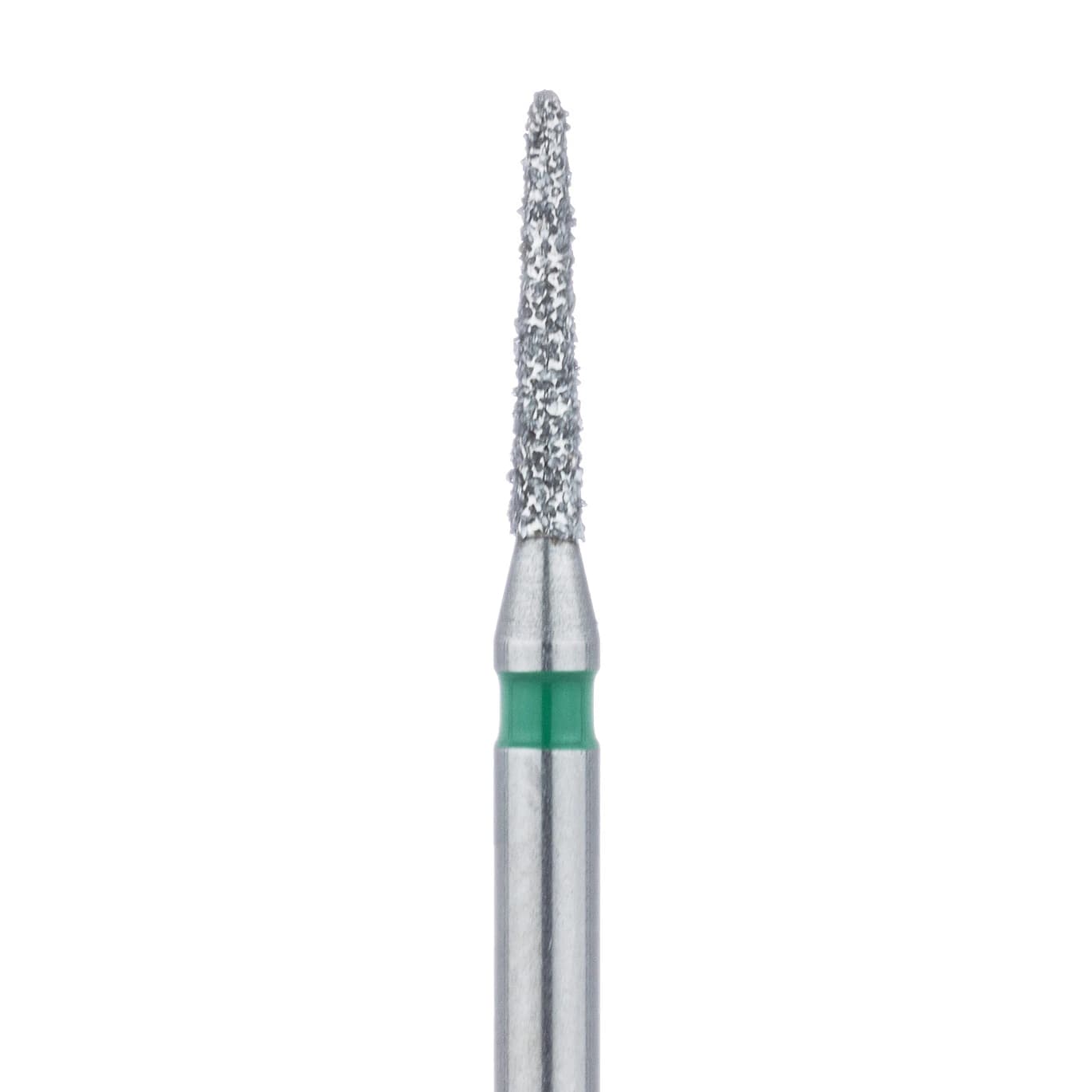 Meisinger Multi-Use Diamond Bur, FG, Modified Torpedo, #877G, 1.2 mm, Coarse, Green, 5/Pk, 877G-012-FG - Meisinger Multi-Use Diamond Burs, FG, Modified Torpedo, # 877G, 1.2 mm, Coarse, Green, 5/Pk, 877G-012-FG - Image 1