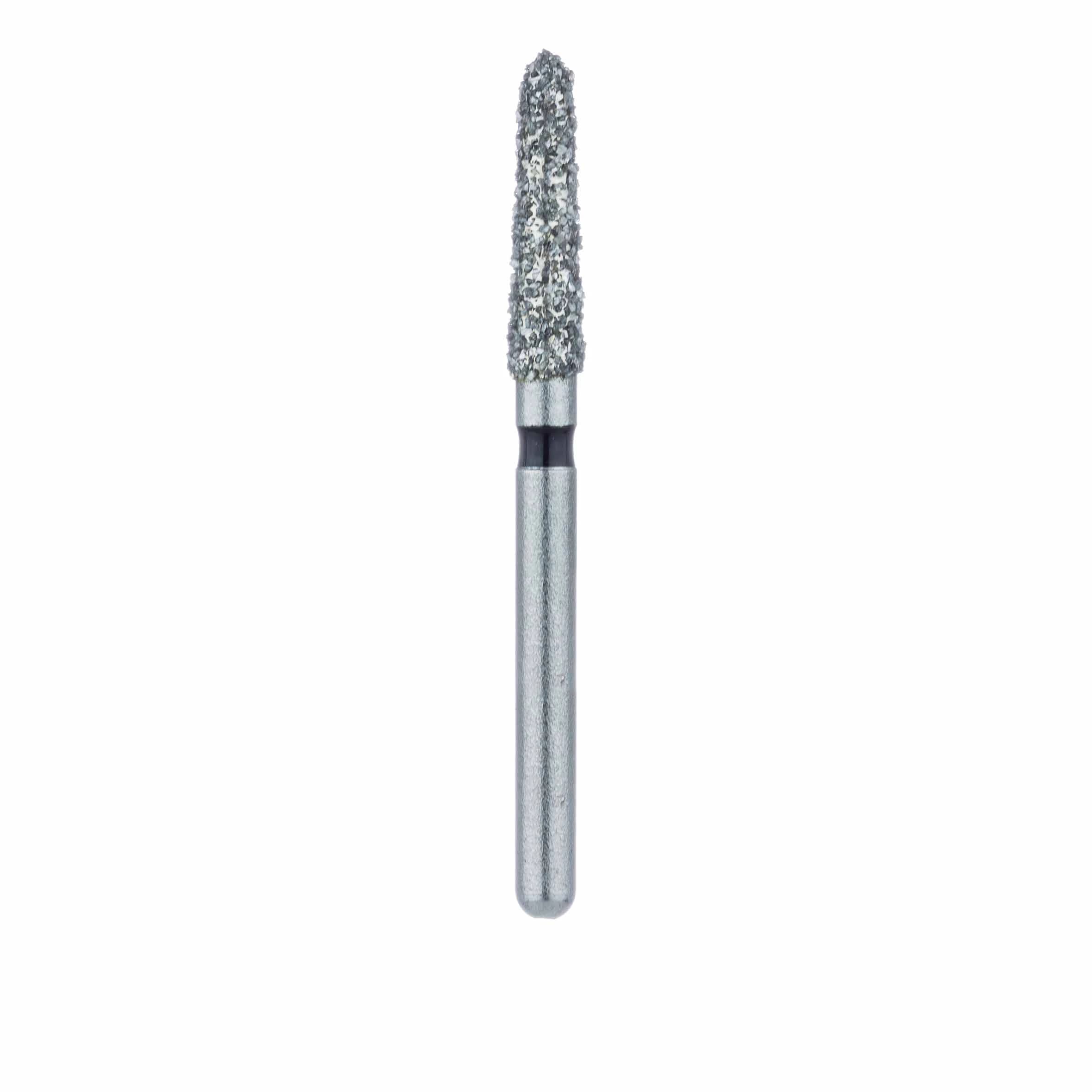 Meisinger 878H-021-FG Multi-Use Diamond Bur, Super Coarse, Tapered Torpedo/Modified Chamfer, 2.1 mm, Friction Grip, 5/Pk thumbnail 2